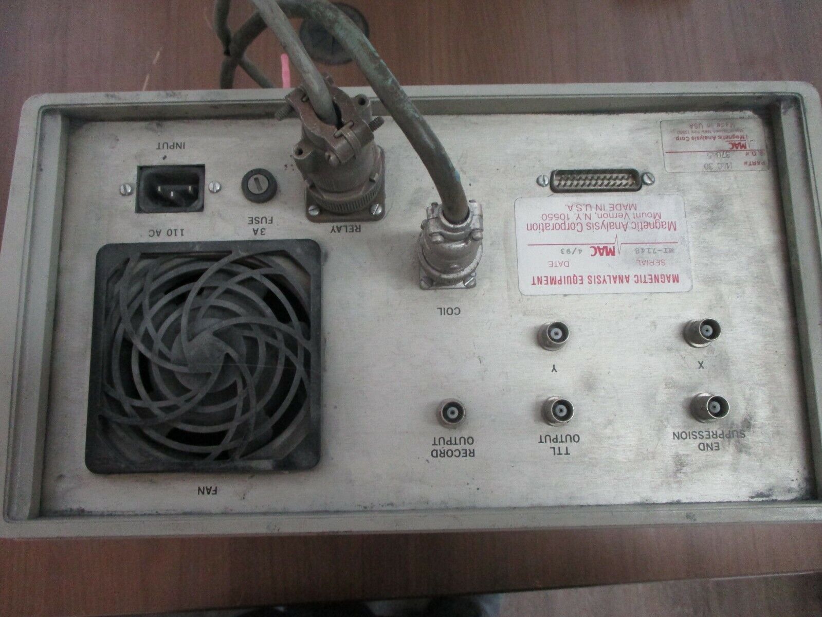 Magnetic Analysis Corp. Magnetic Analyzer MAC 30 Used