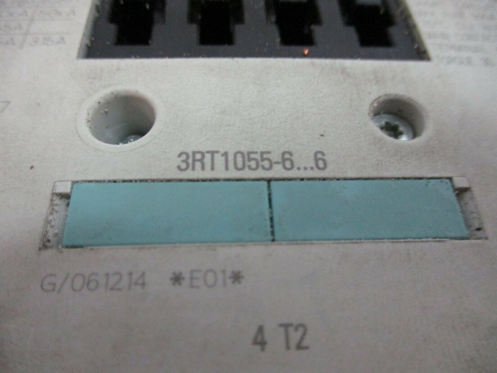 Siemens Sirius Contactor 3RT1055-6...6  110-127V Coil 195A 600V Used