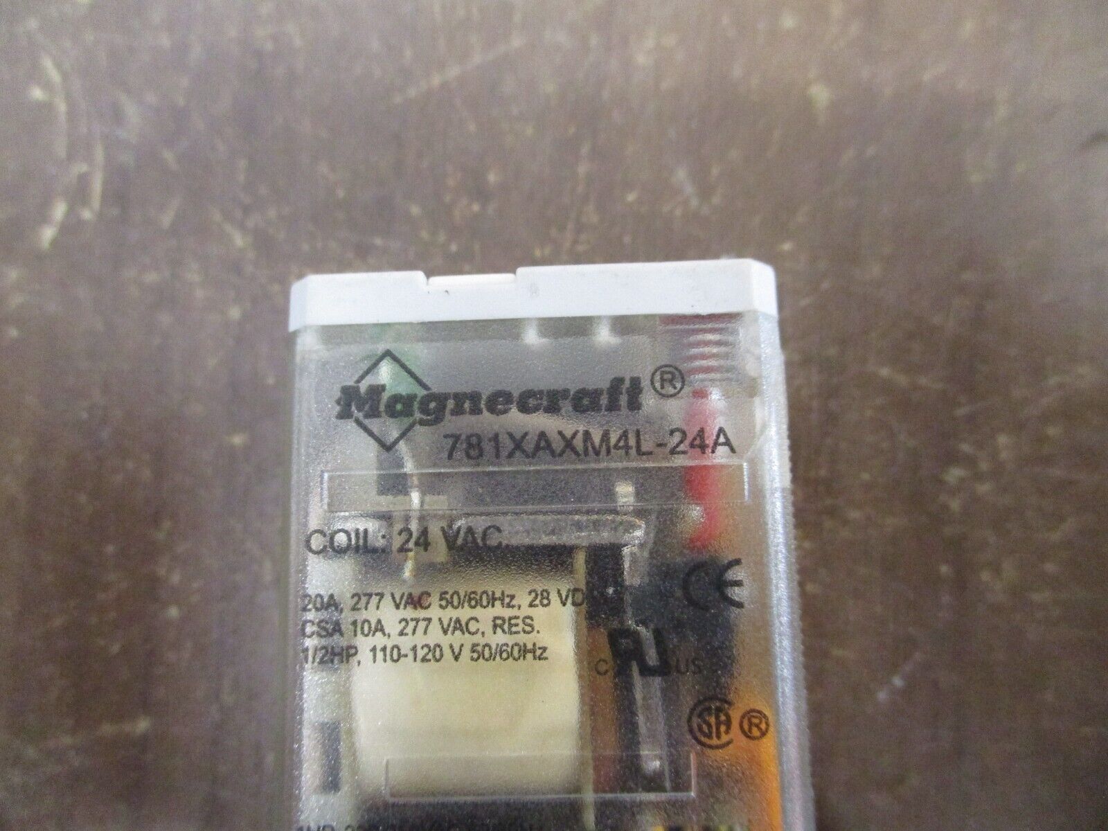 Magnecraft Relay 781XAXM4L-24A 24V Coil w/ Base *Lot of 4* Used