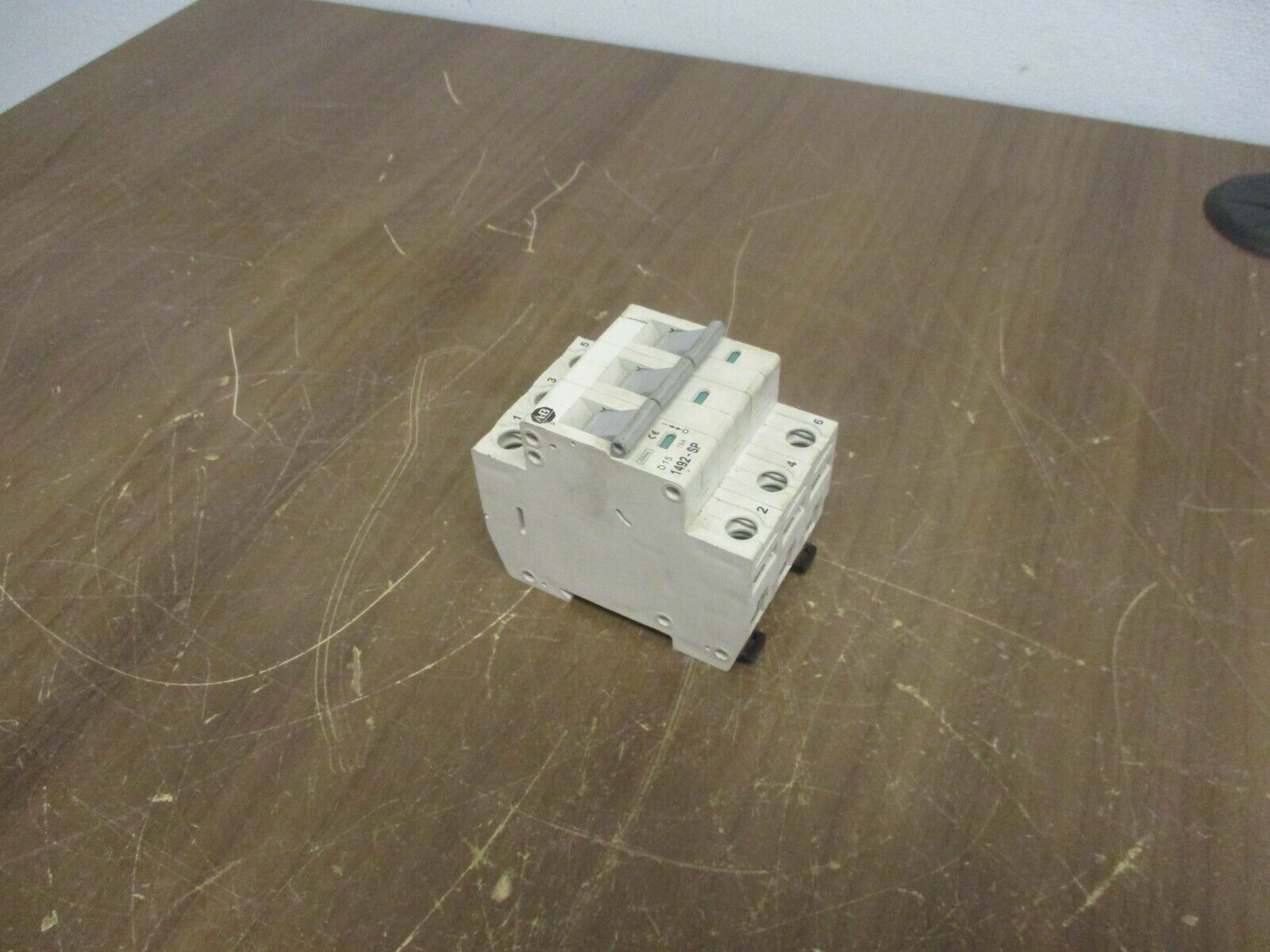 Allen-Bradley Circuit Breaker 1492-SP3D150 Ser. C 15A 480Y/277V 3P Used