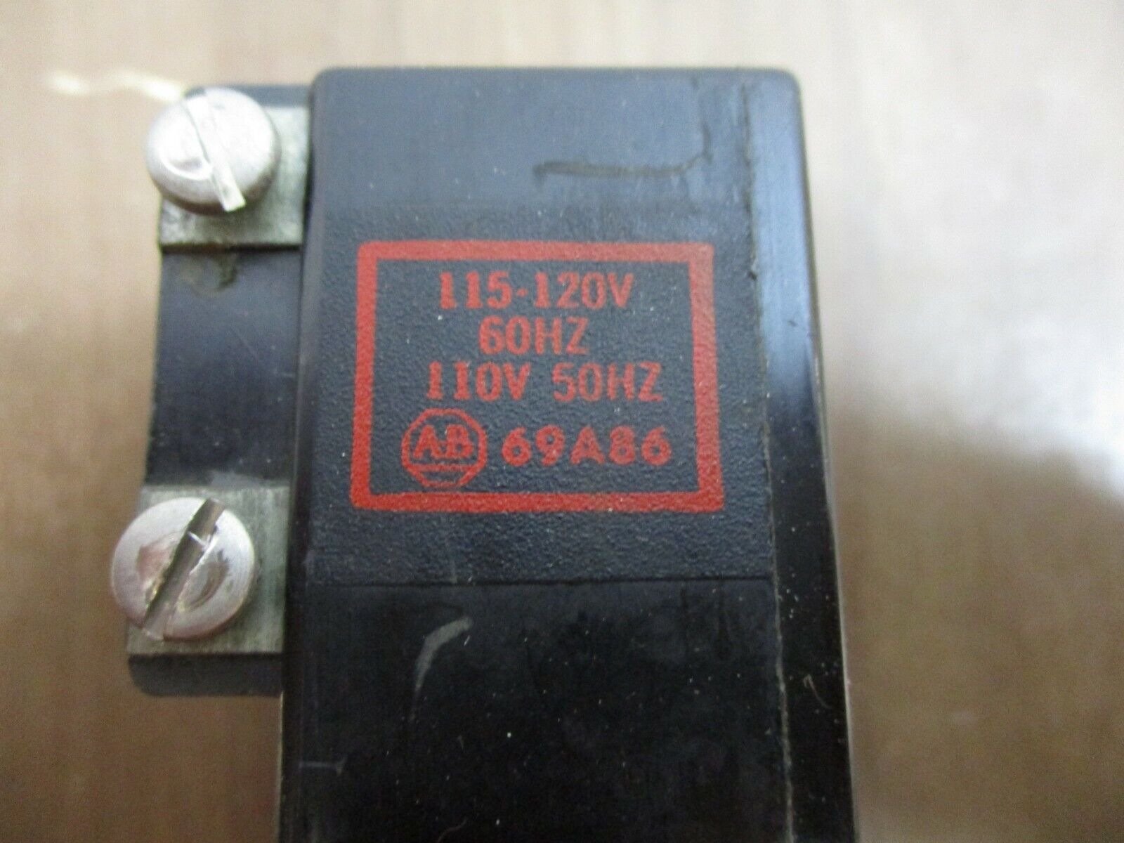 Allen-Bradley Size 00 Magnetic Coil 69A86 Ser. K 120V @ 60Hz, 110V @ 50Hz