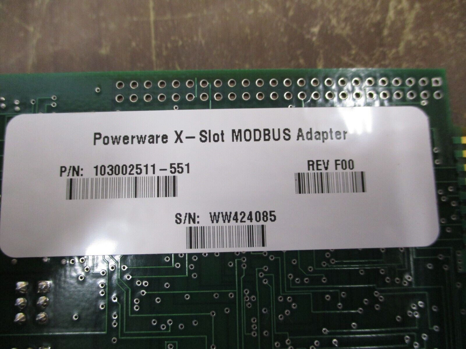 Powerware X-Slot MODBUS Adapter 103002511-551 Rev. F00 Used