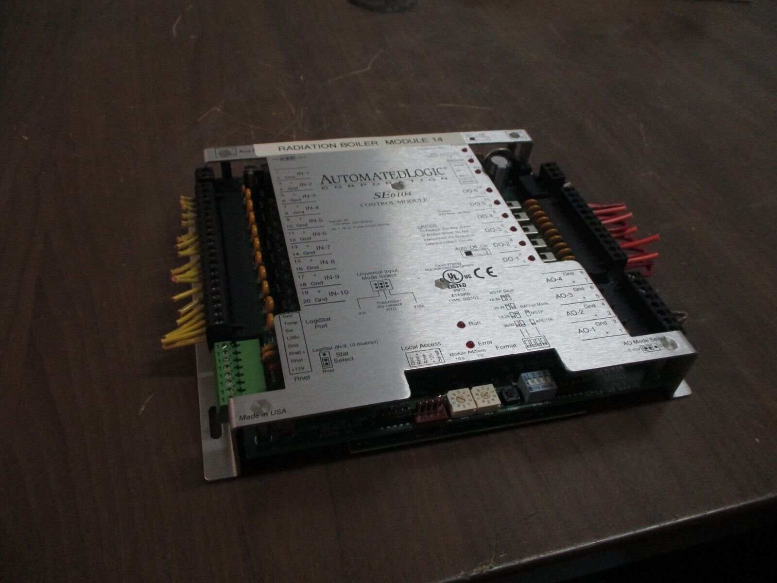 Automated Logic BACnet Control Module SE6104 Input: 10V 20mA Output: 24V 3A Used