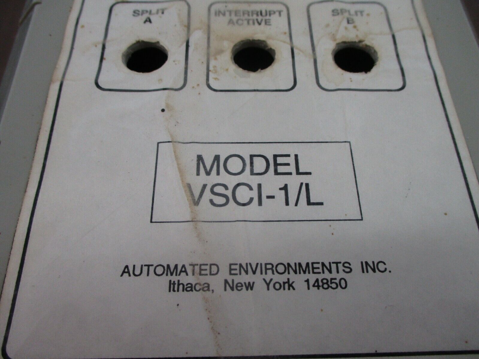 Automated Environments, Inc. VSC Interrupt & A/B Split Control VSCI-1/L Used