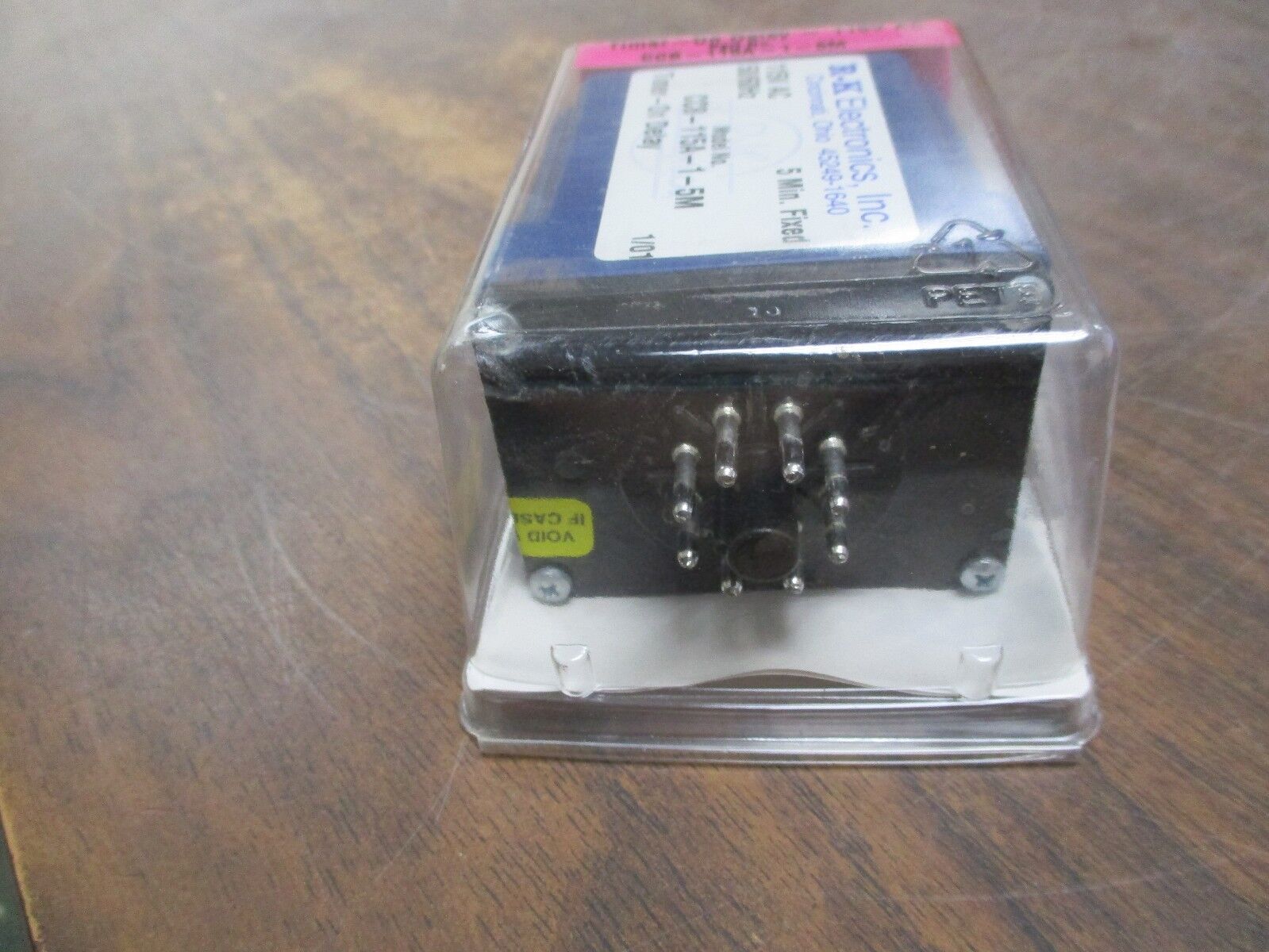 R-K Electronics On Delay Timer CCB-115A-1-5M 115VAC 50/60Hz 5 Min Fixed