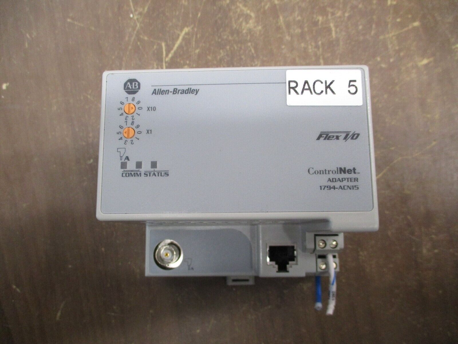 Allen-Bradley Flex I/O ControlNet Adapter Module 1794-ACN15 Ser. D F/W Rev. 10.3