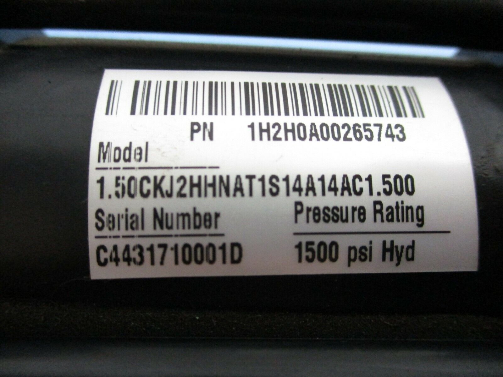 Parker Hydraulic Cylinder 1.50CKJ2HHNAT1S14A14AC1.500  1500 PSI Used