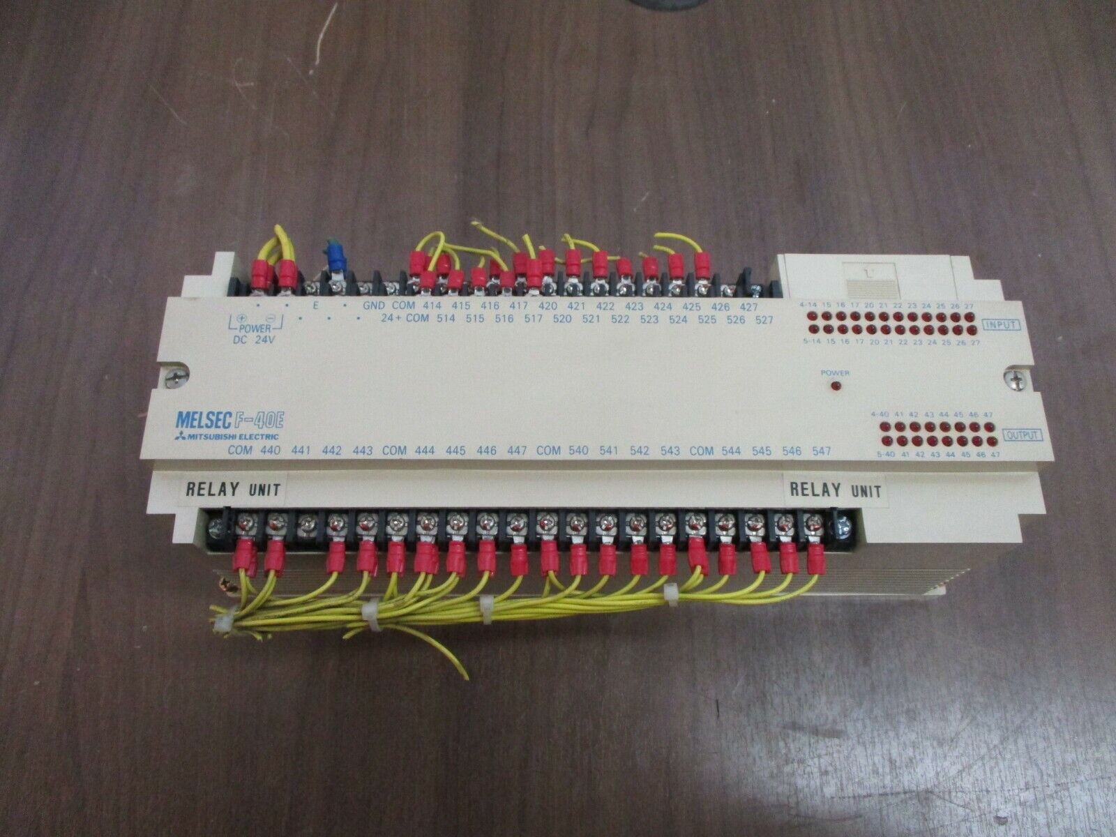Mitsubishi Melsec F-40E Programmable Controller F-40ER-D 24VDC Used