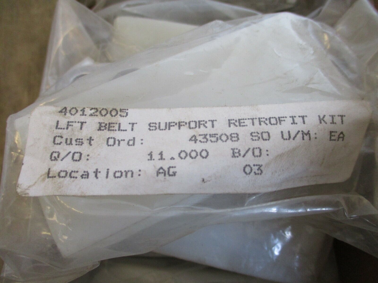 Flexco LFT Belt Support Retrofit Kit 4012005 *Box of 10* New Surplus