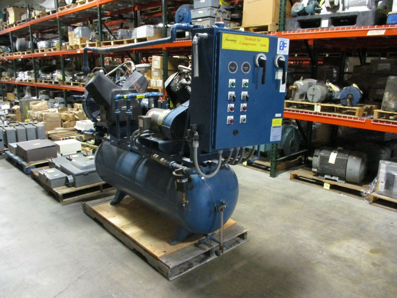 Allied Chemetron DAPOL5-1201 2-Stage Compressor 61-21-980849 5HP 460V 3Ph 60Hz