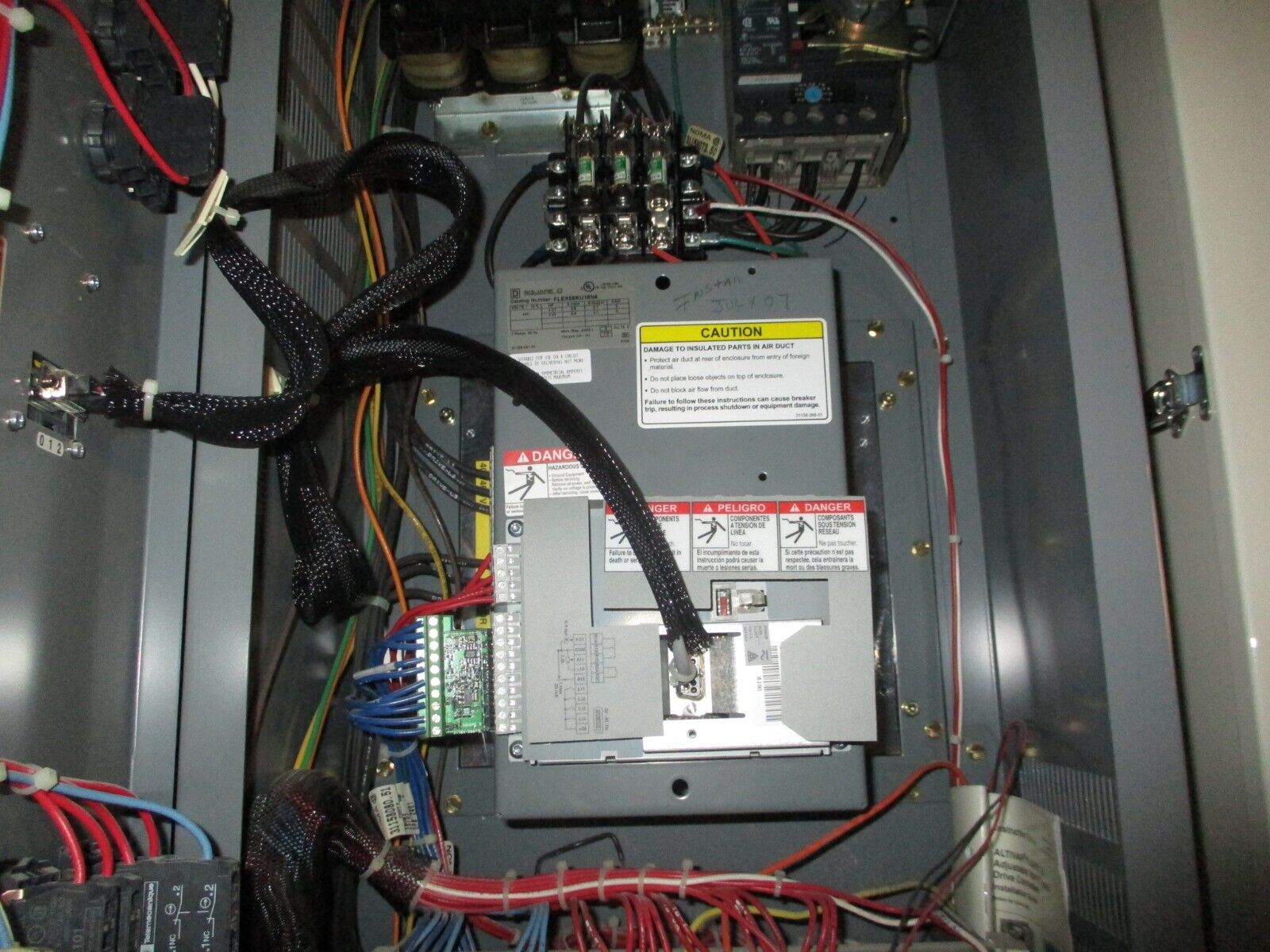 Square D EconoFlex Altivar AC Drive w/ Bypass 8839 58ECG4VY Ser. A 1HP 3Ph Used