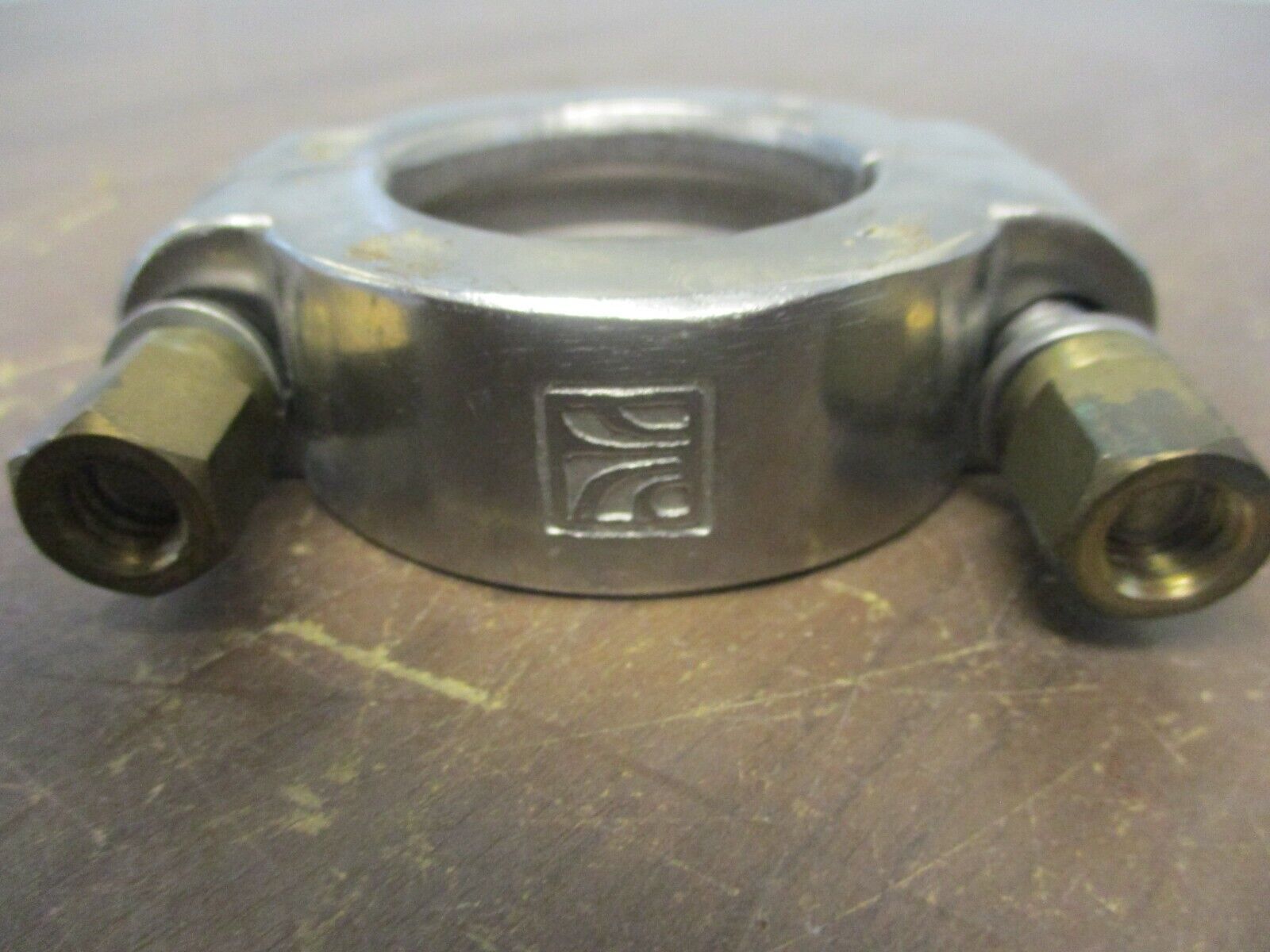 Misc. Brand Stainless Steel High-Pressure Sanitary Clamp Size: 1-7/8" Used