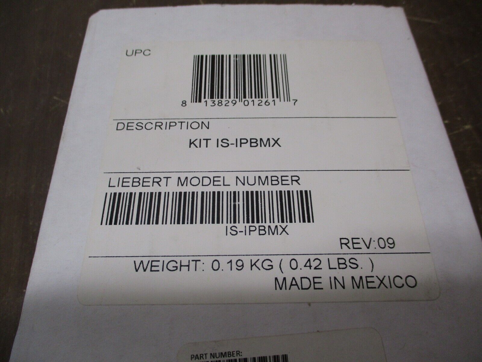 Liebert Intellislot Web Card Kit IS-IPBMX Rev. 09 New Surplus