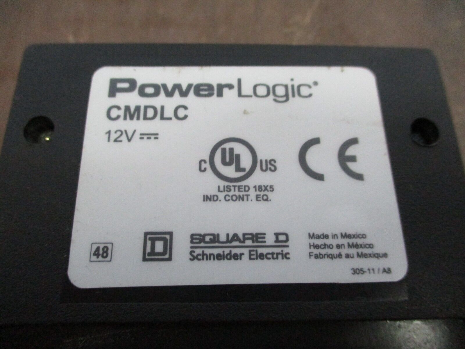 Square D PowerLogic Circuit Monitor Display Module CMDLC Ser. D4 FW: 5.5 Used