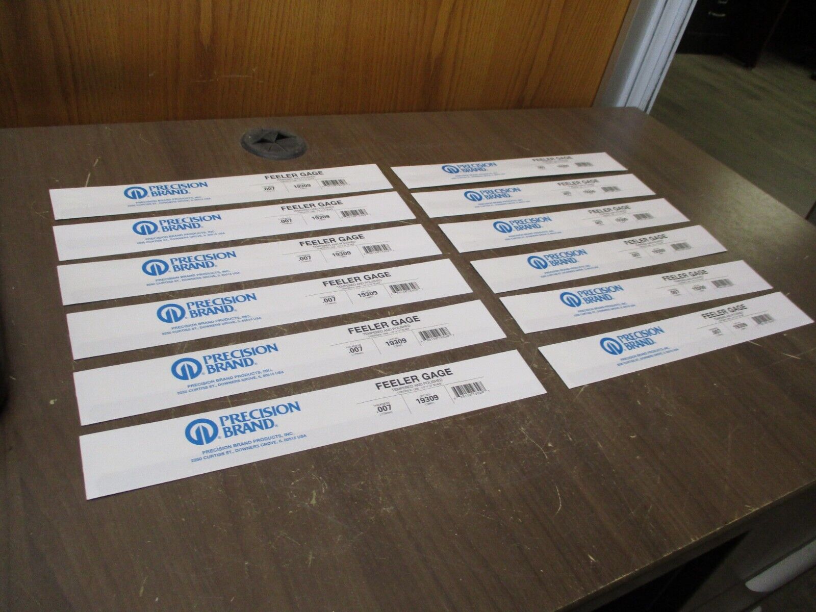 Precision Brand Feeler Gage 19310 Thickness: 0.007 *Box of 12* New Surplus