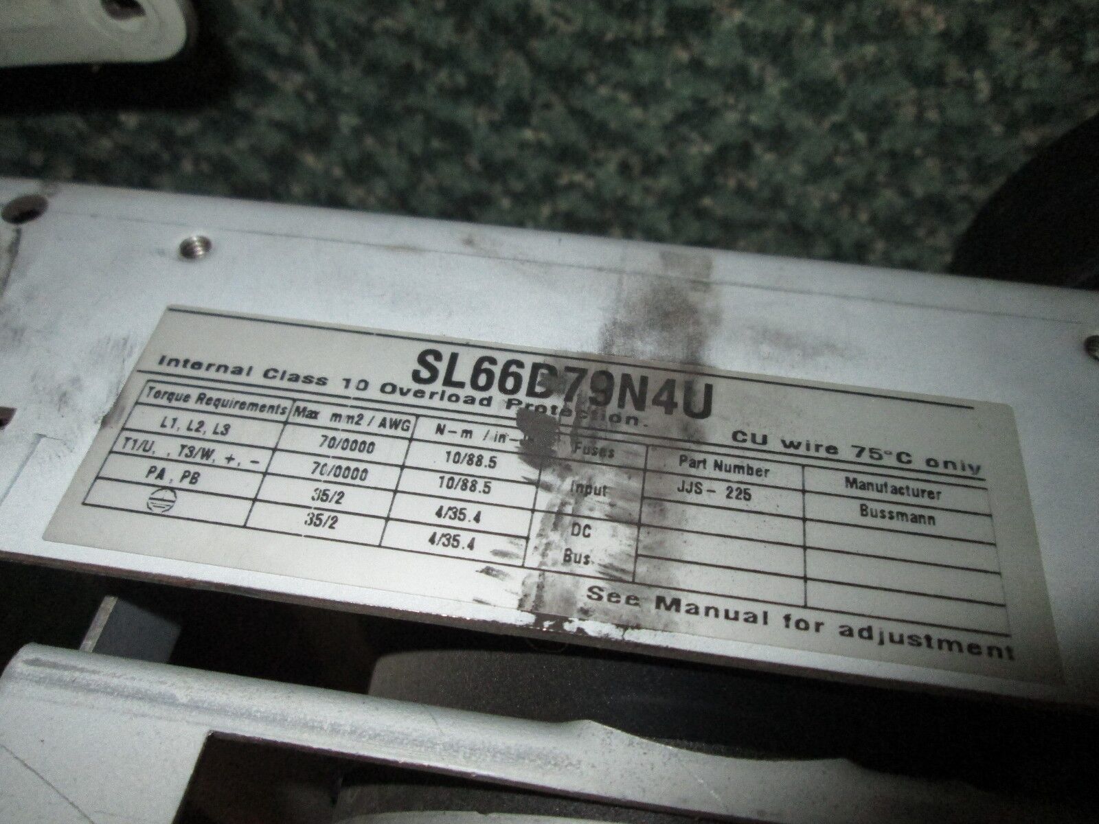 Telemecanique Altivar 66 AC Drive ATV66D79N4U 75HP Used