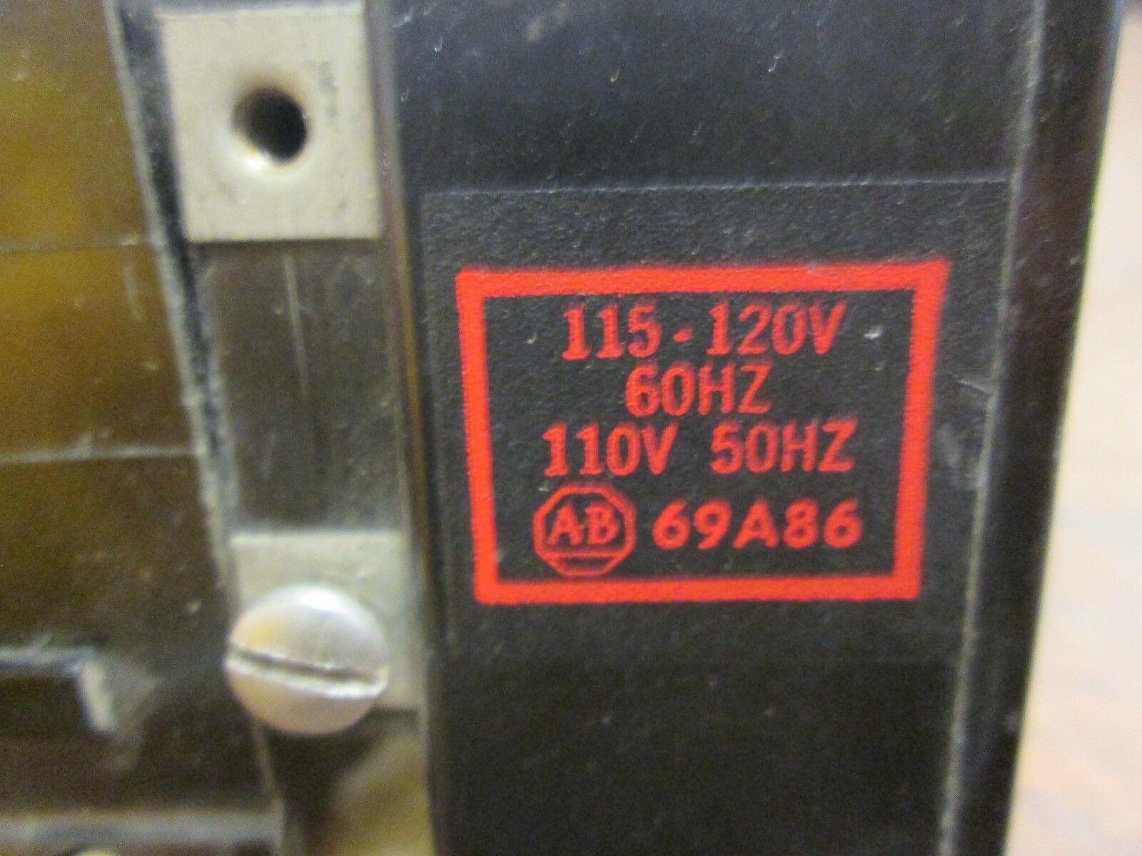 Allen-Bradley Magnetic Coil 69A86 115-120V@60Hz 110V@50Hz *Lot of 2* Used