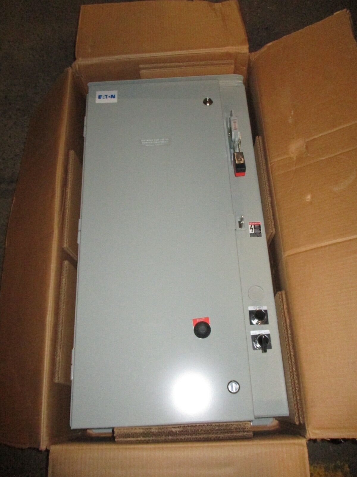 Eaton Size 3 Fusible Combination Pump Panel ECN5432CAG 460V Coil 3R Enclosure