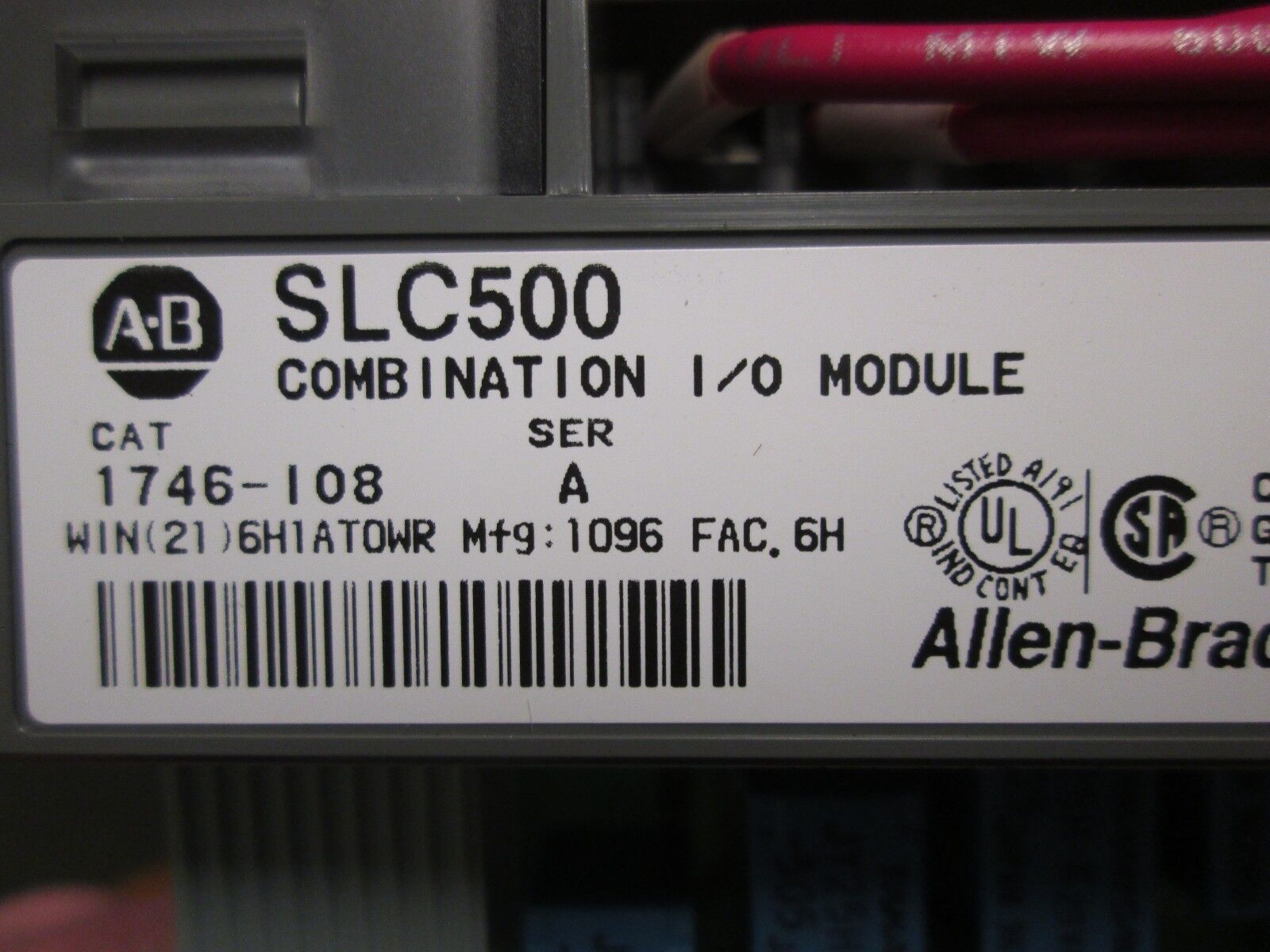 Allen-Bradley SLC500 Combination I/O Module 1746-IO8 Series A 85-132VAC Used