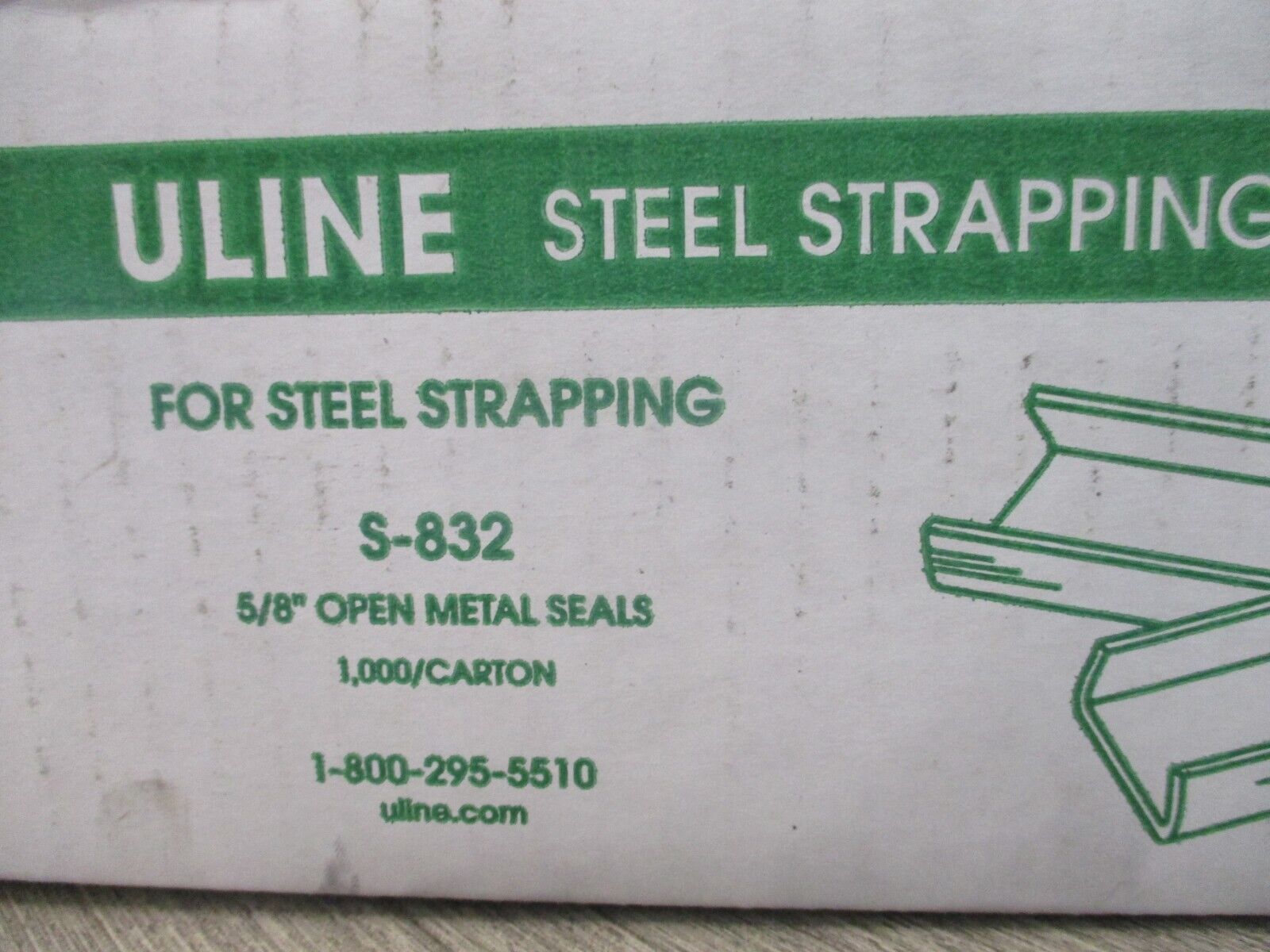 Uline Strapping Seal 5-832 5/8" *Box Of 1000* New Surplus