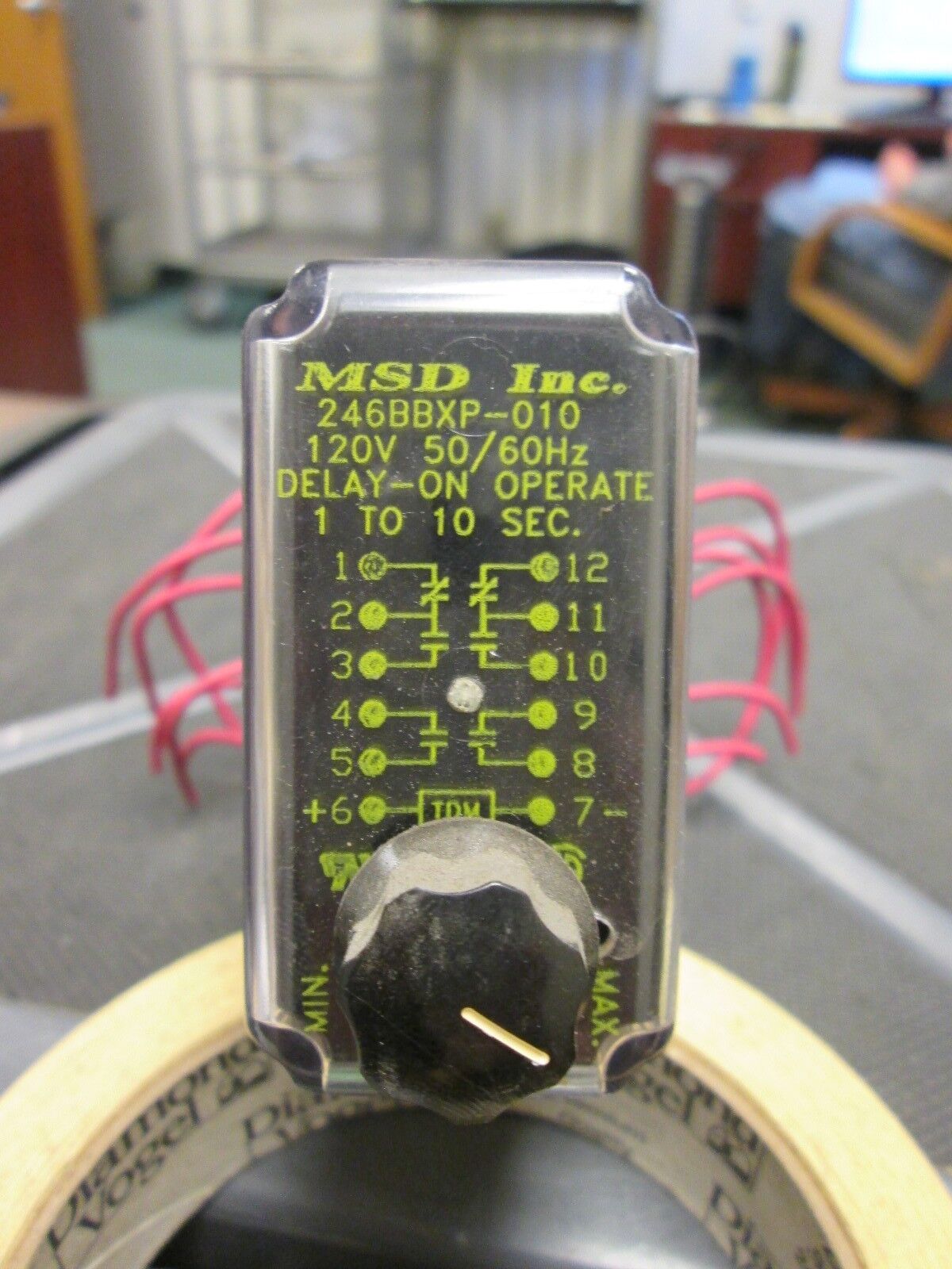 Struthers-Dunn  Delay-On Operate Relay  246BBXP-010  1 to 10 Sec.  120V  50/60Hz
