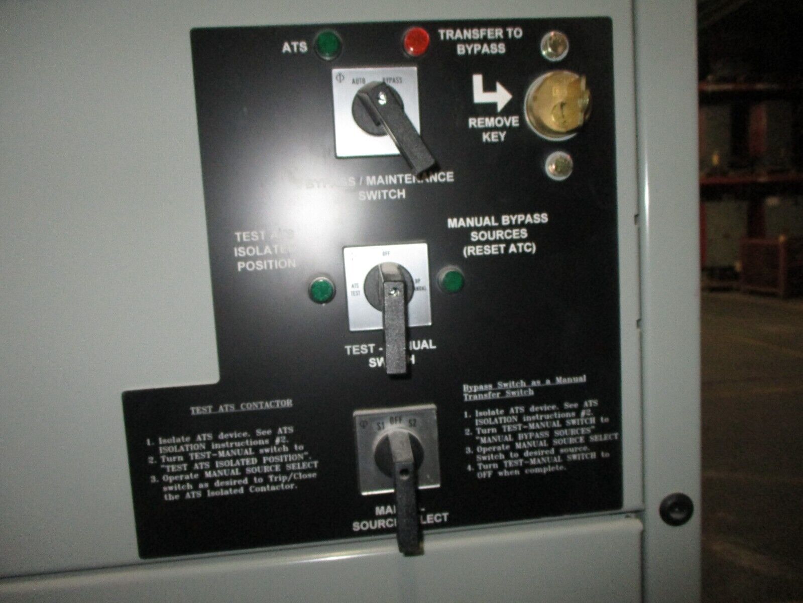 CAT / Eaton Bypass Isolation Automatic Transfer Switch BIC8C3X30800XSU 800A Used