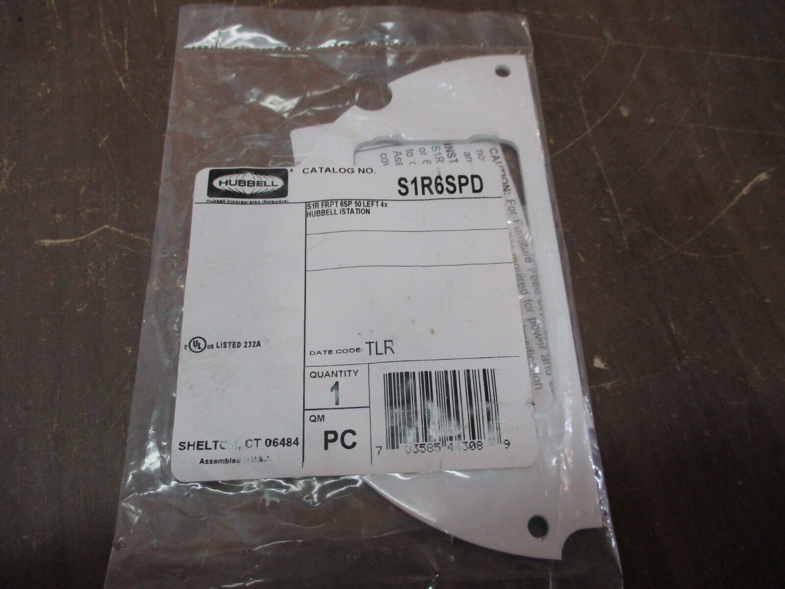 Hubbell iStation Left Front Plate S1R6SPD *Lot of 2* New Surplus
