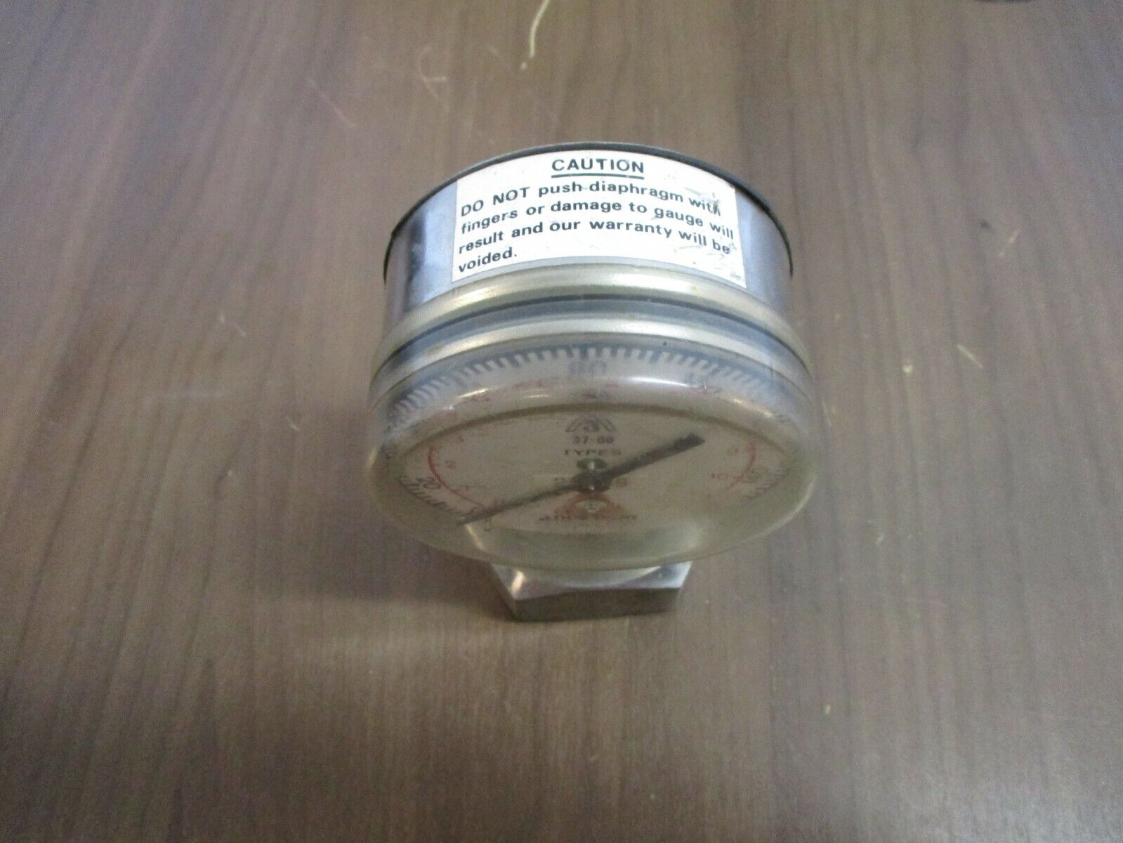 Anderson Type S Pressure Gauge 37-00 Range: 0-160PSI Used