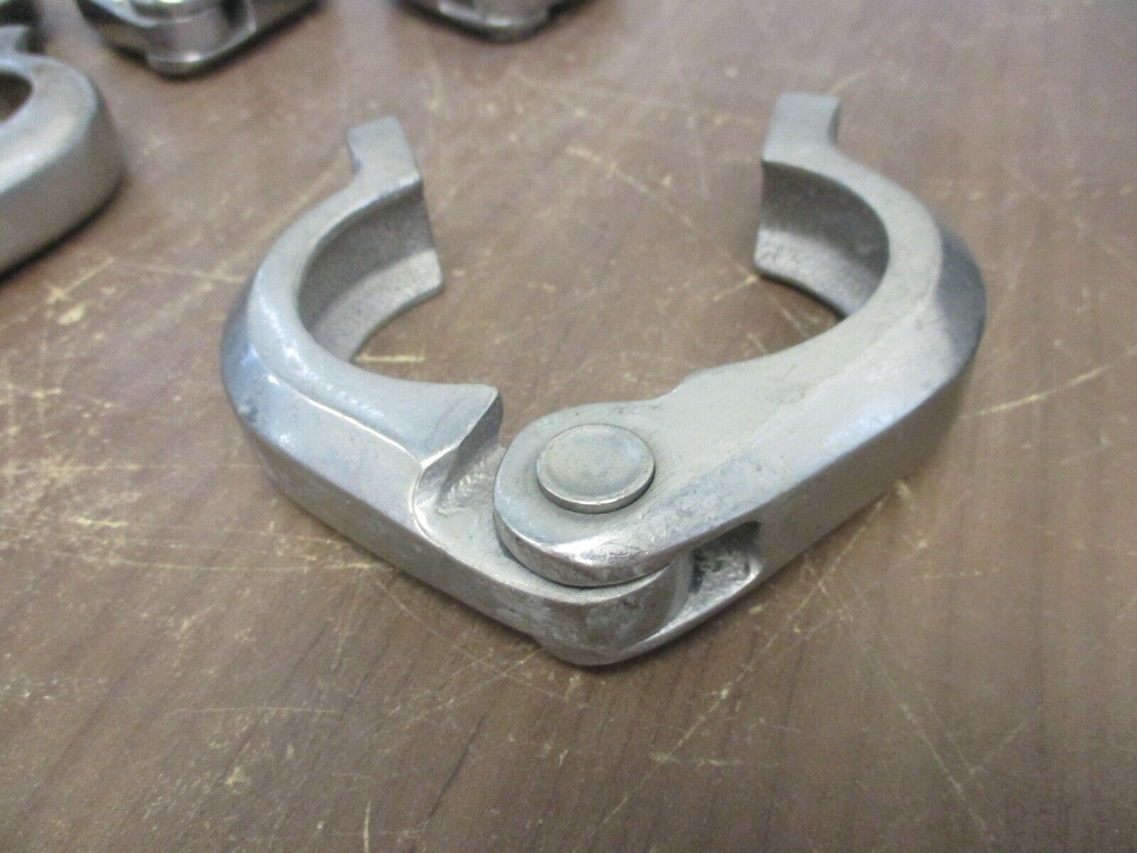 Misc. Brand Stainless Steel Sanitary Clamp Size: 2" Used **No Bolt** *Lot of 5*