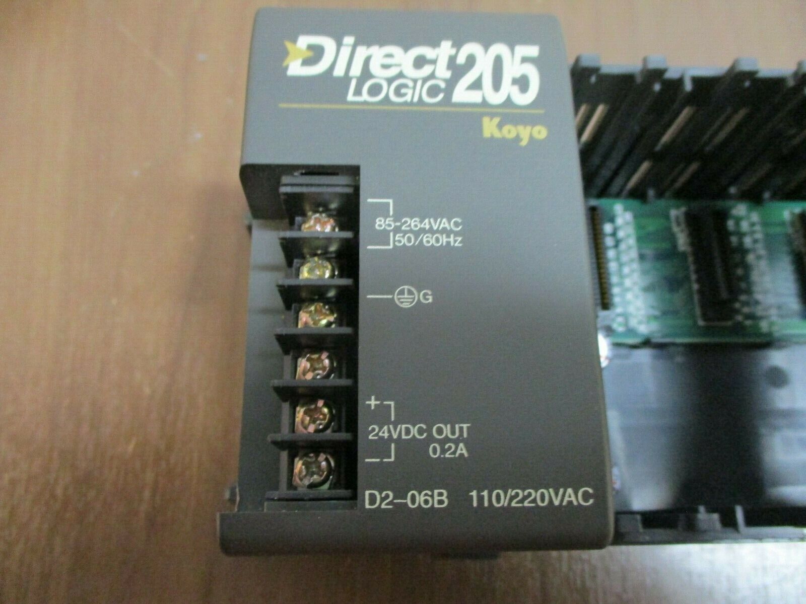 PLC Direct Koyo Direct Logic 205 PLC Rack D2-06B 110/220V 6-Slot Used