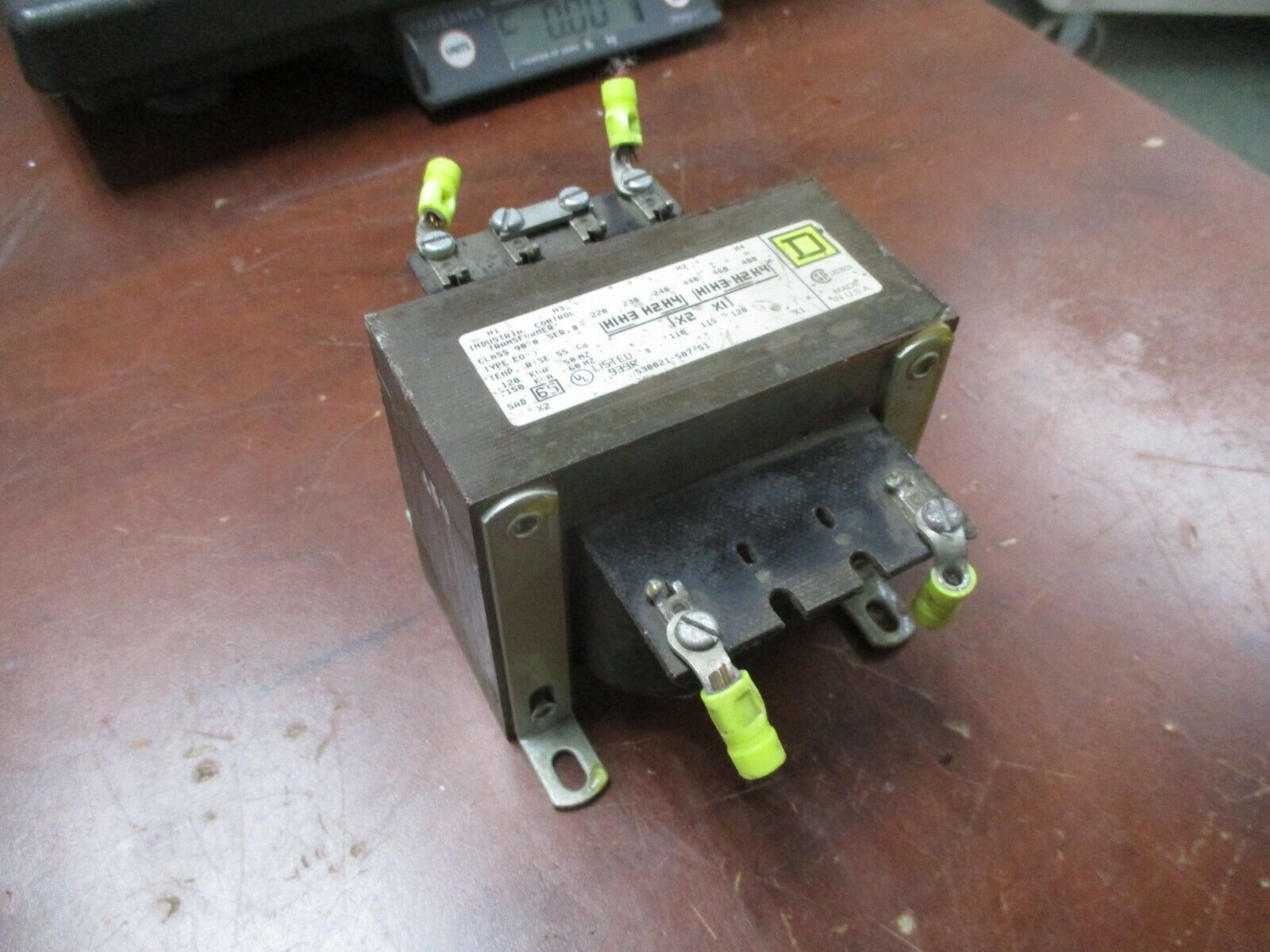 Square D Control Transformer 9070 E0-3 0.150KVA Pri: 240/480V Sec: 120V Used