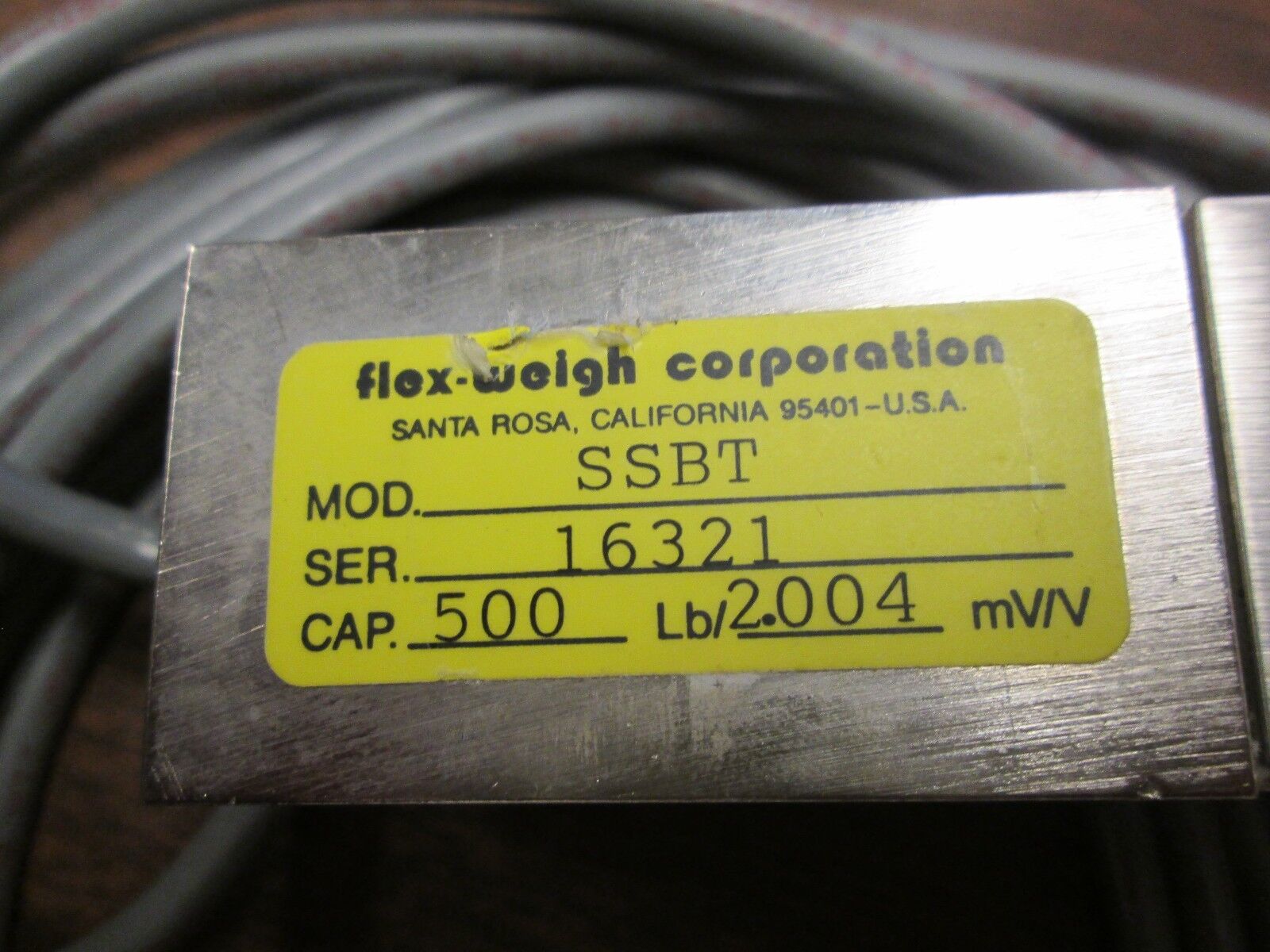 Flex-Weigh Artech SSBT 500lb cap 2.004 mV/V Used
