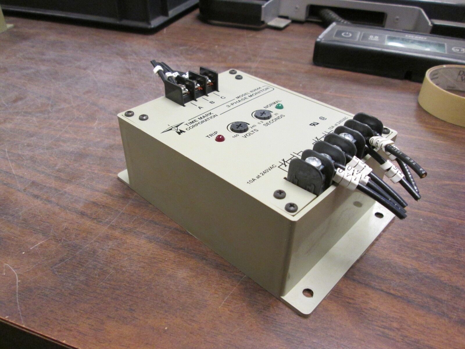 Time Mark 3-Phase Monitor B2644 10A @ 240VAC Used
