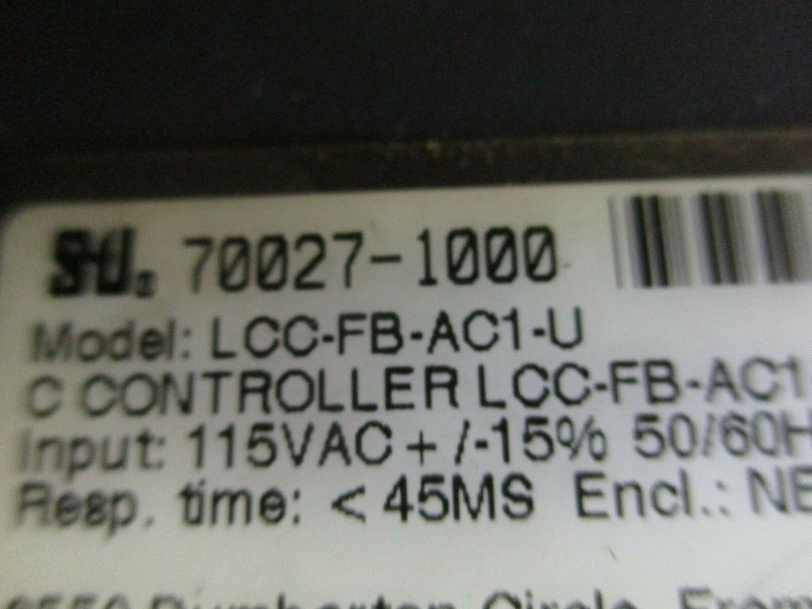 STI Light Curtain Controller LCC-FB-AC1-U 115VAC 50/60Hz 30VA Nema 4 Enclosure