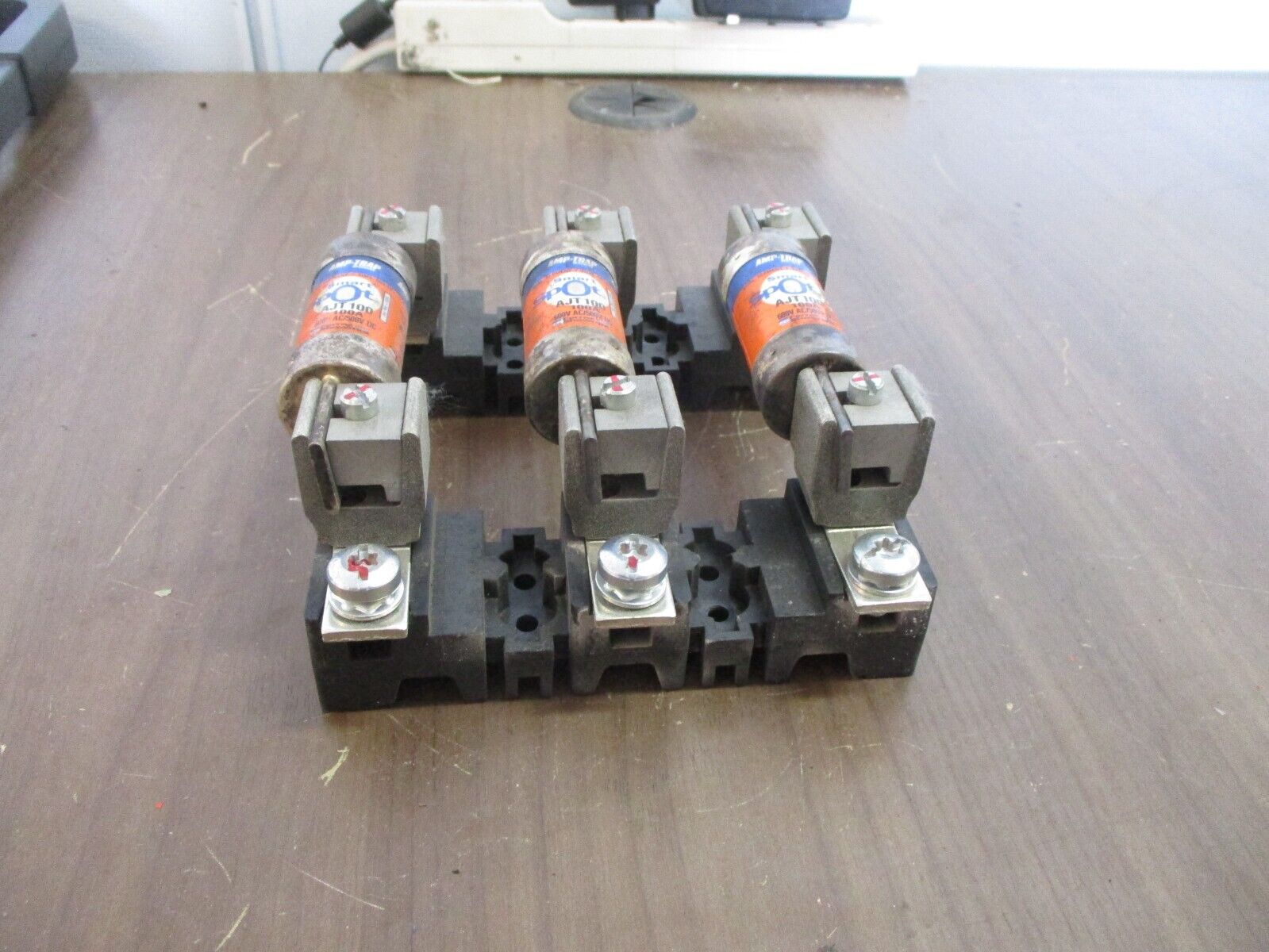 Allen-Bradley Fuses Holder w/ Fuses 1494F-FS100 Ser. D 100A 600V Used