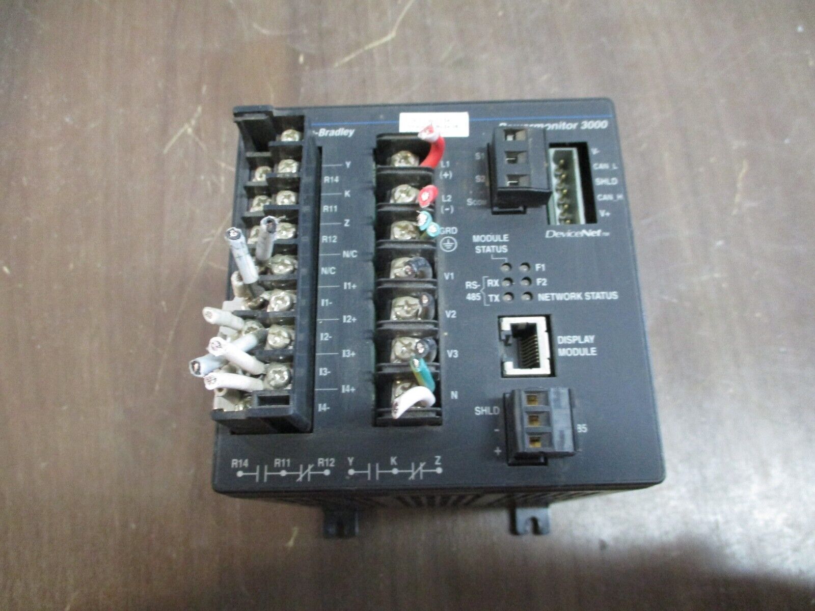 Allen-Bradley Powermonitor 3000 Control Module 1404-M405A-DNT Ser. A Used