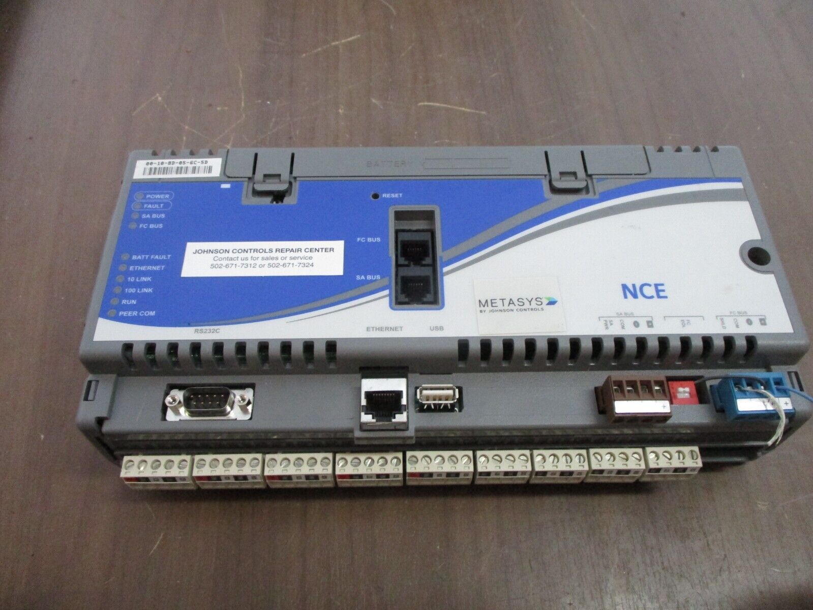 Johnson Controls Metasys Network Control Engine MS-NCE2560-700 Rev. AN Used