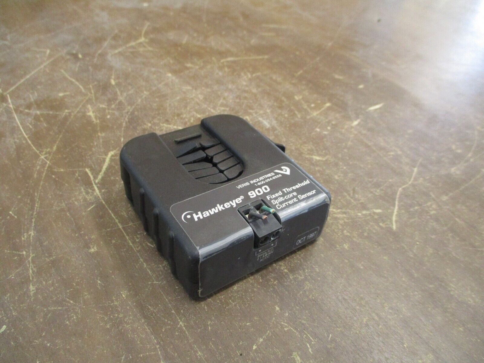 Veris Hawkeye 900 Split-Core Current Sensor H900 Fixed Threshold 0.1A 30V Used