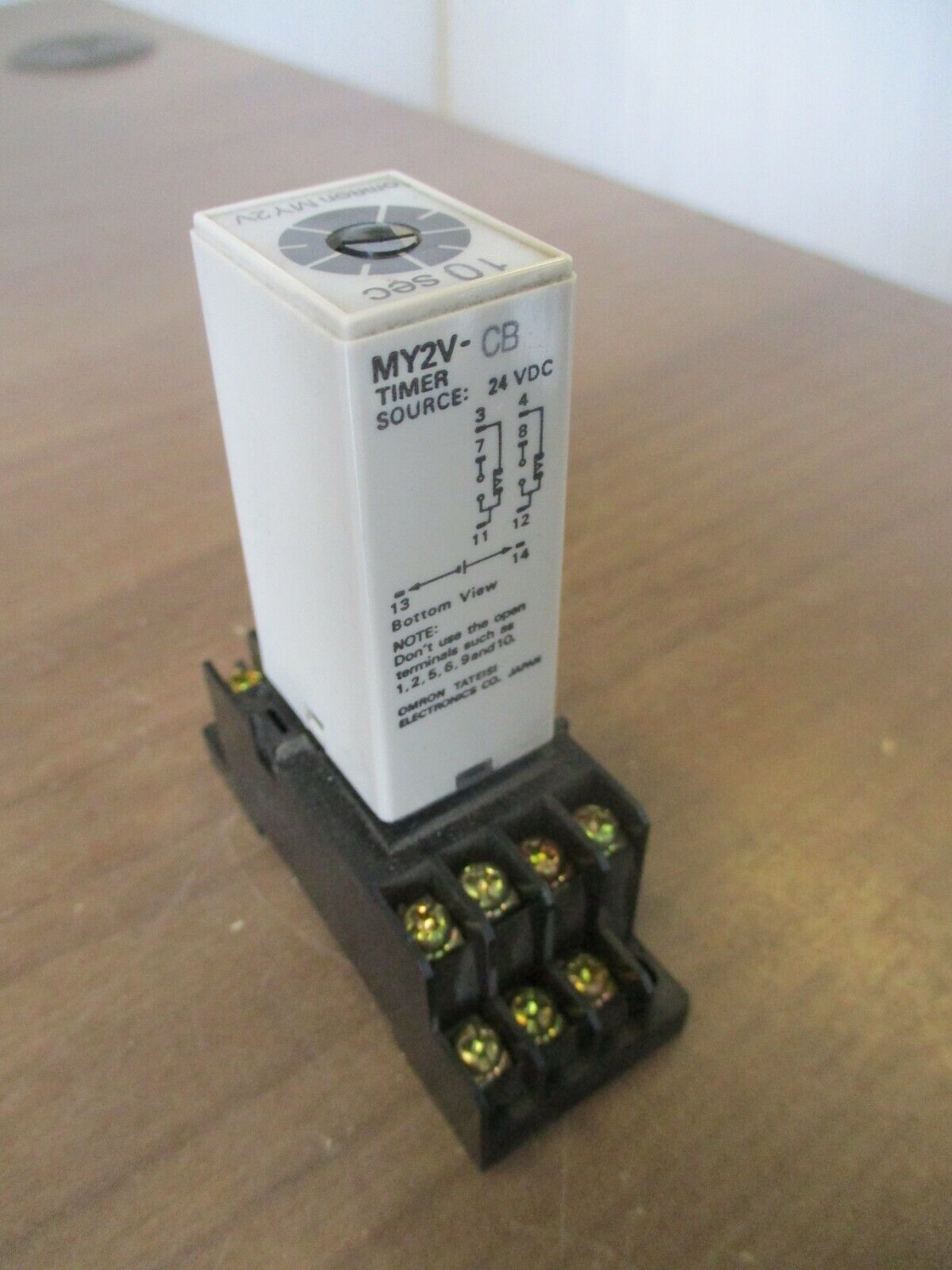 Omron Timer MY2V-CB 24VDC 10sec Used