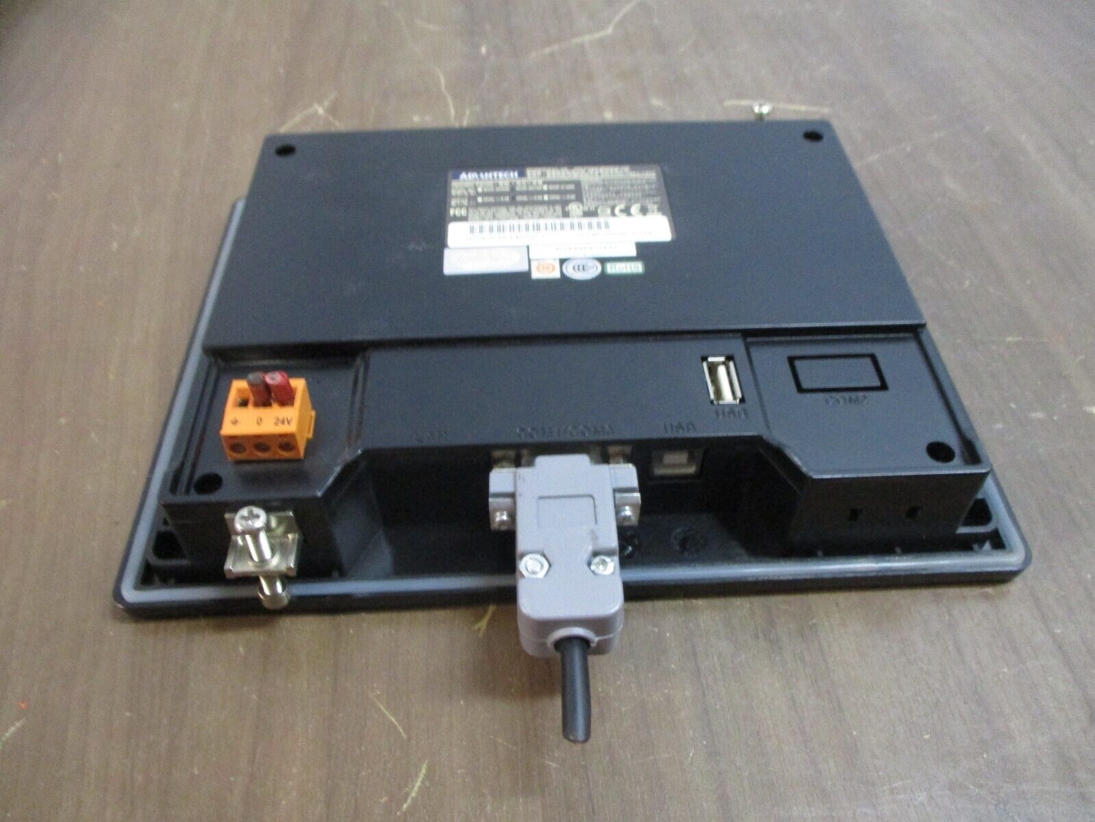 Advantech Operator Panel WOP-2070K-S1AE 24VDC 0.6A *(2) Mounts* Used
