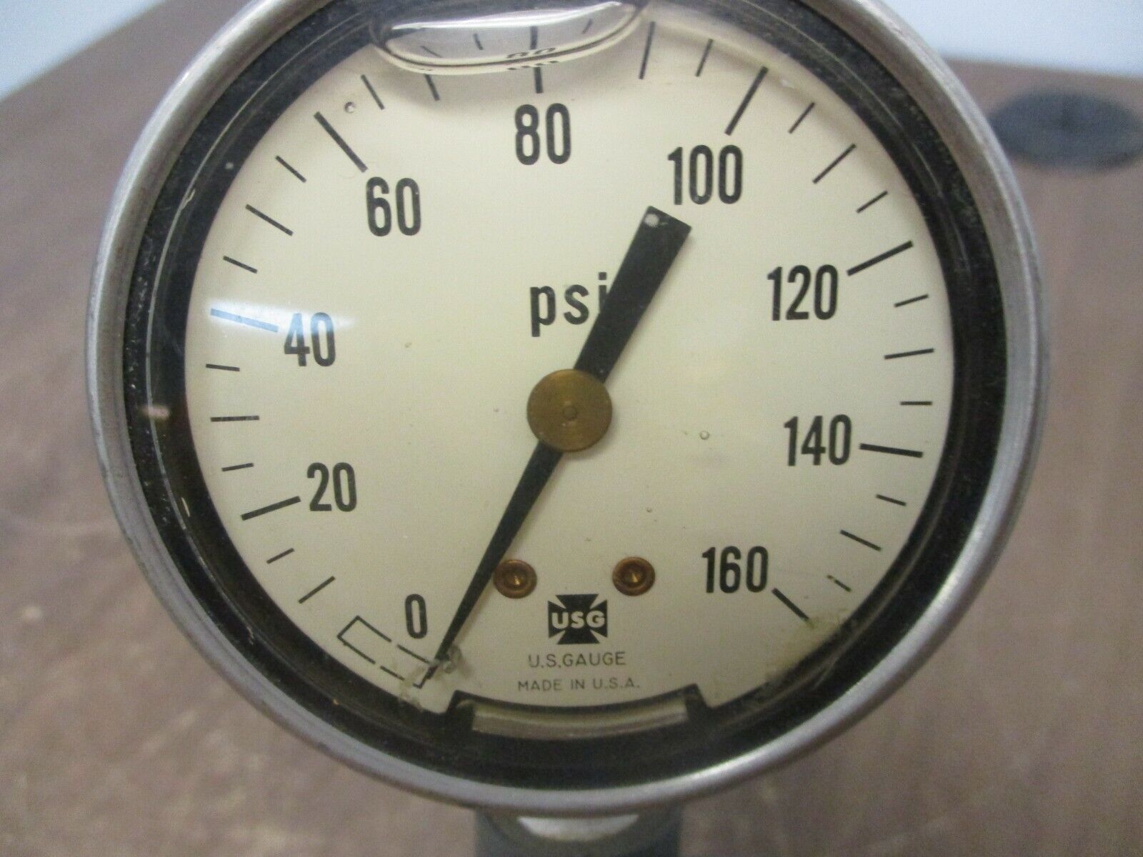 USG Pressure Gauge Range: 0-160PSI Used