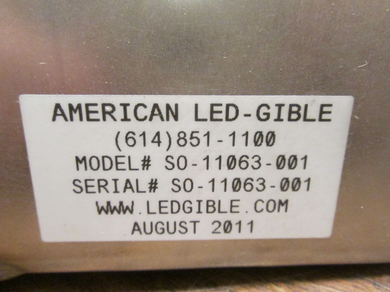 American LED-Gible Stainless Steel LED Counter SO-11063-001 4-Digit Used