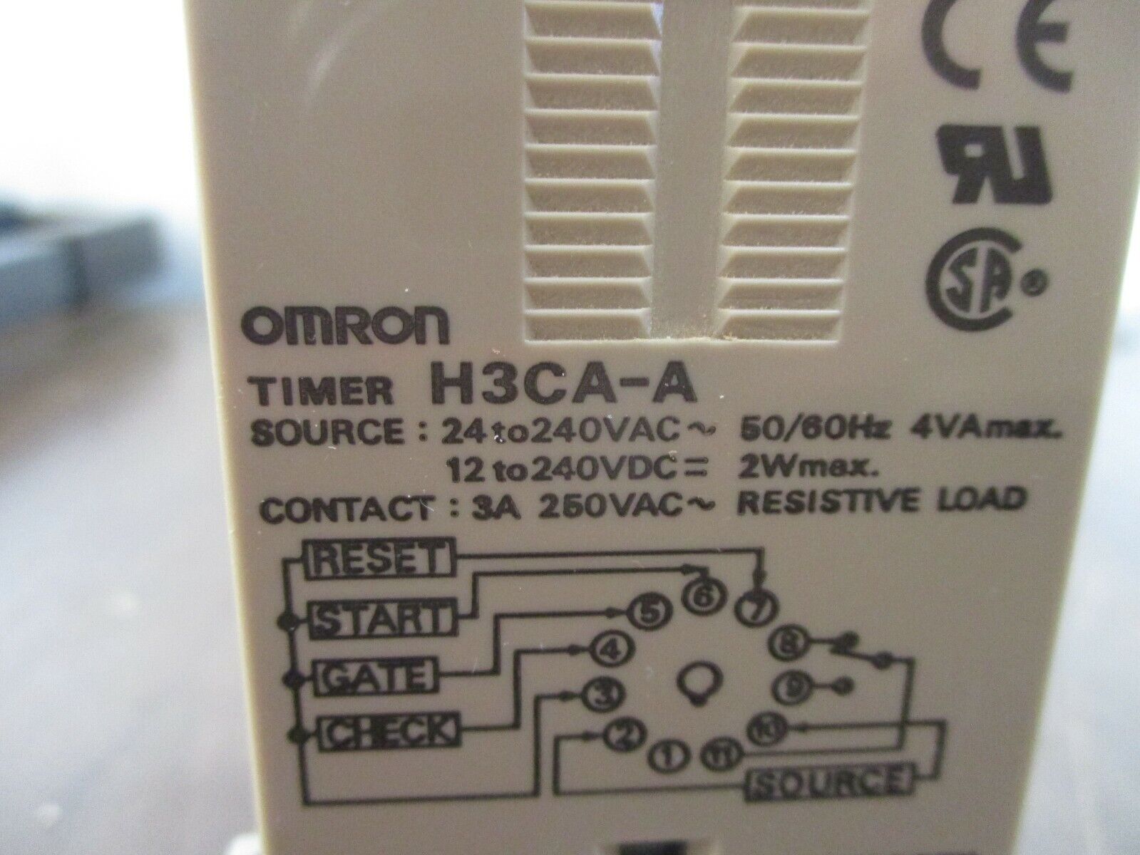 Omron Timer H3CA-A Range: 0.1s-9990h w/ Base Used