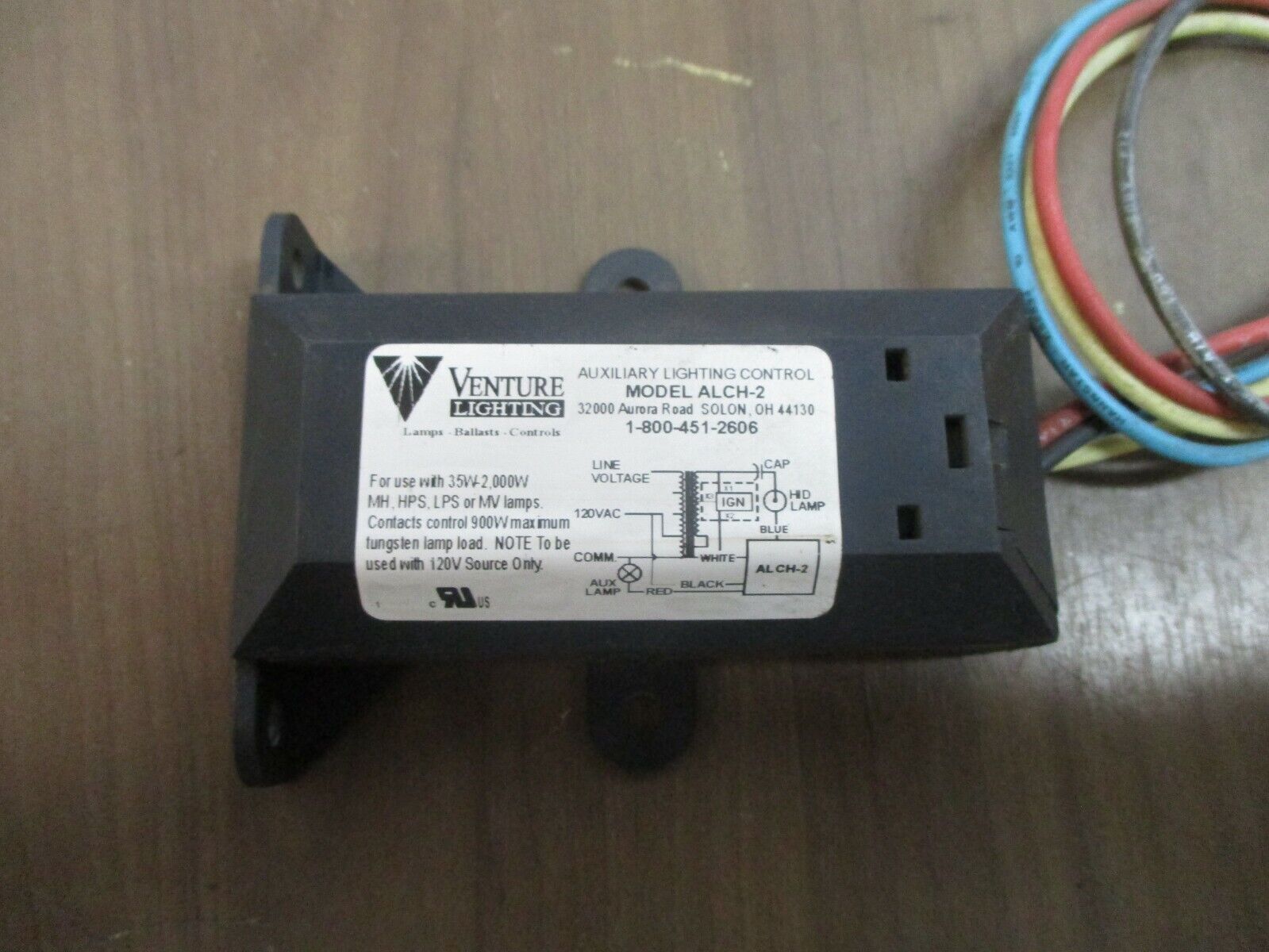 Venture Lighting Aux Lighting Control ALCH-2 35-2000W Used