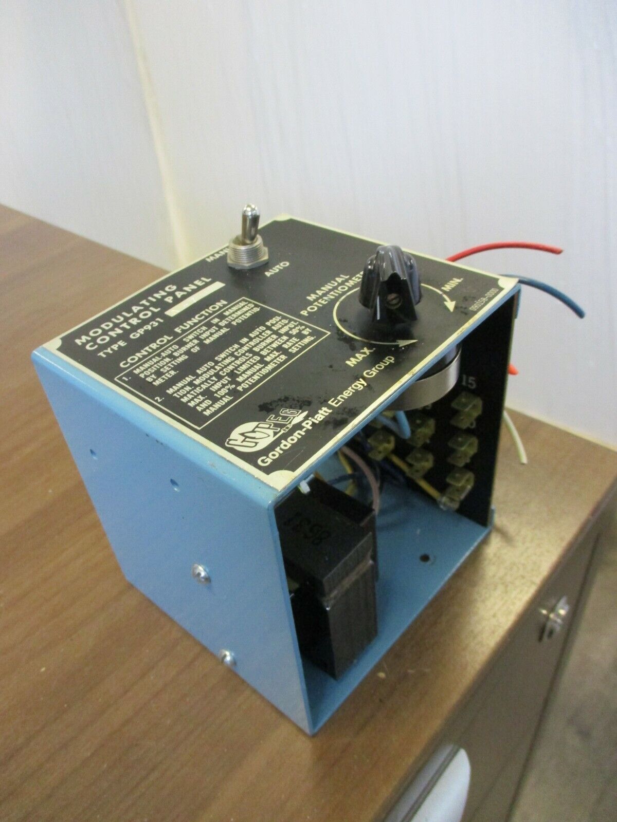 Gordon-Piatt Modulating Control Panel GP931 A-7 Used