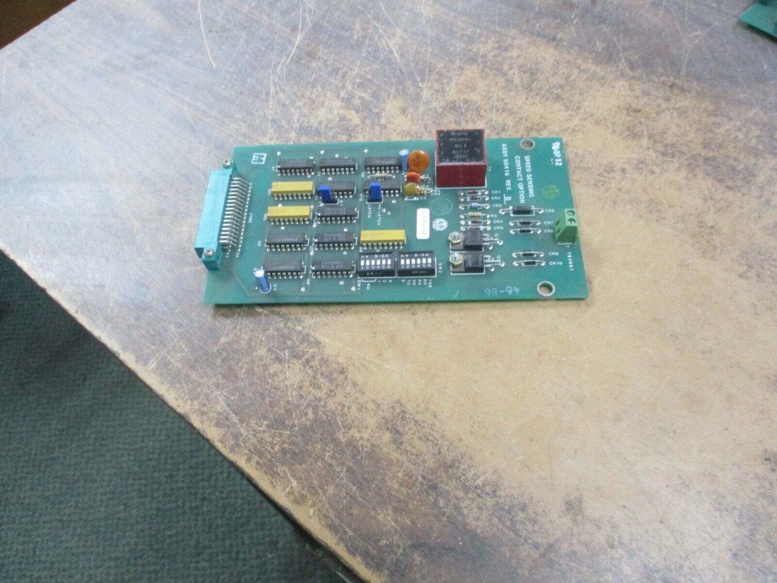Allen-Bradley Speed Sensing Contact Option Board 50416 Rev. B Used