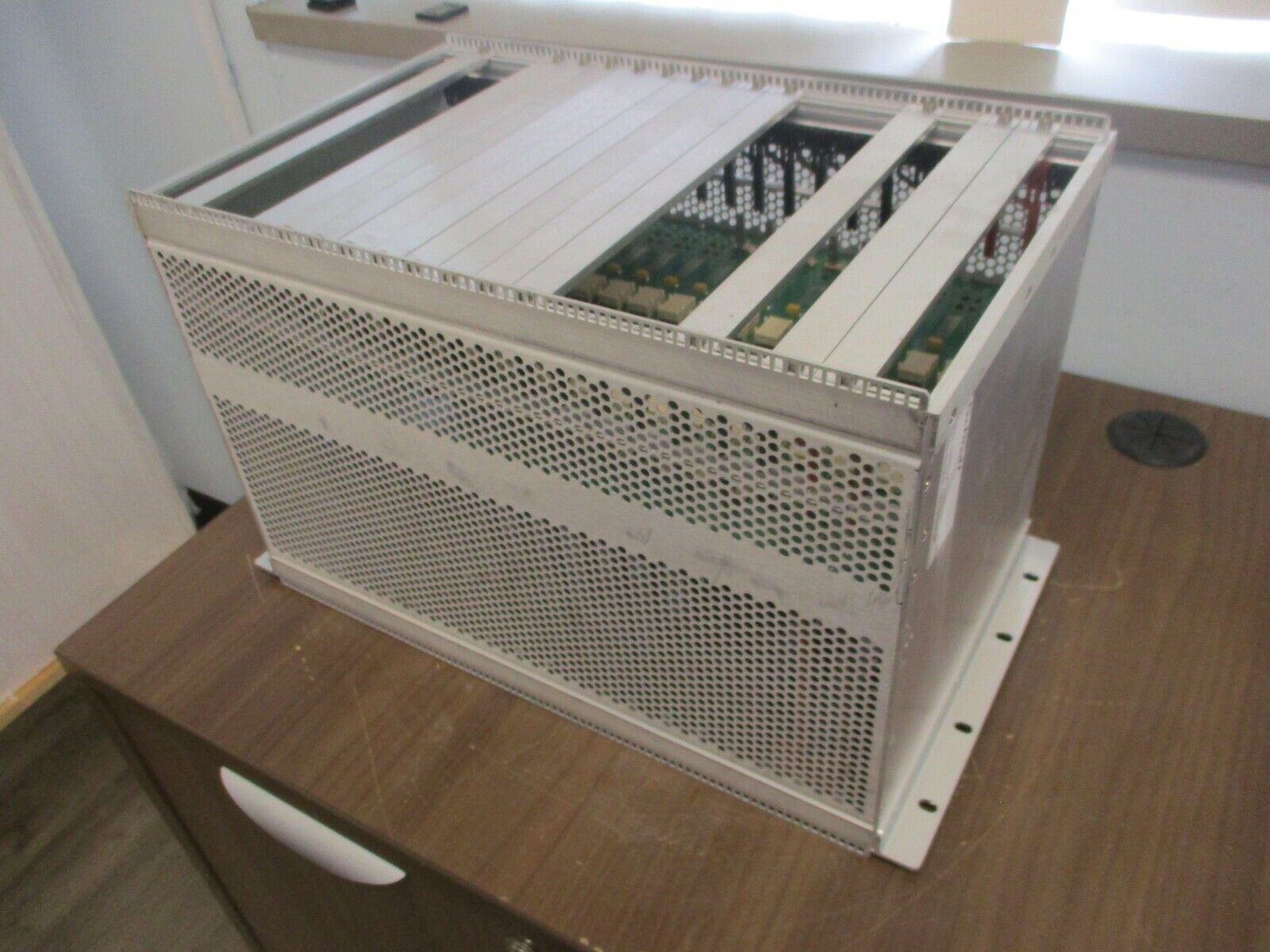 Pentair Schroff PLC Rack EX8021DF-17409-001 Rev. XA Used