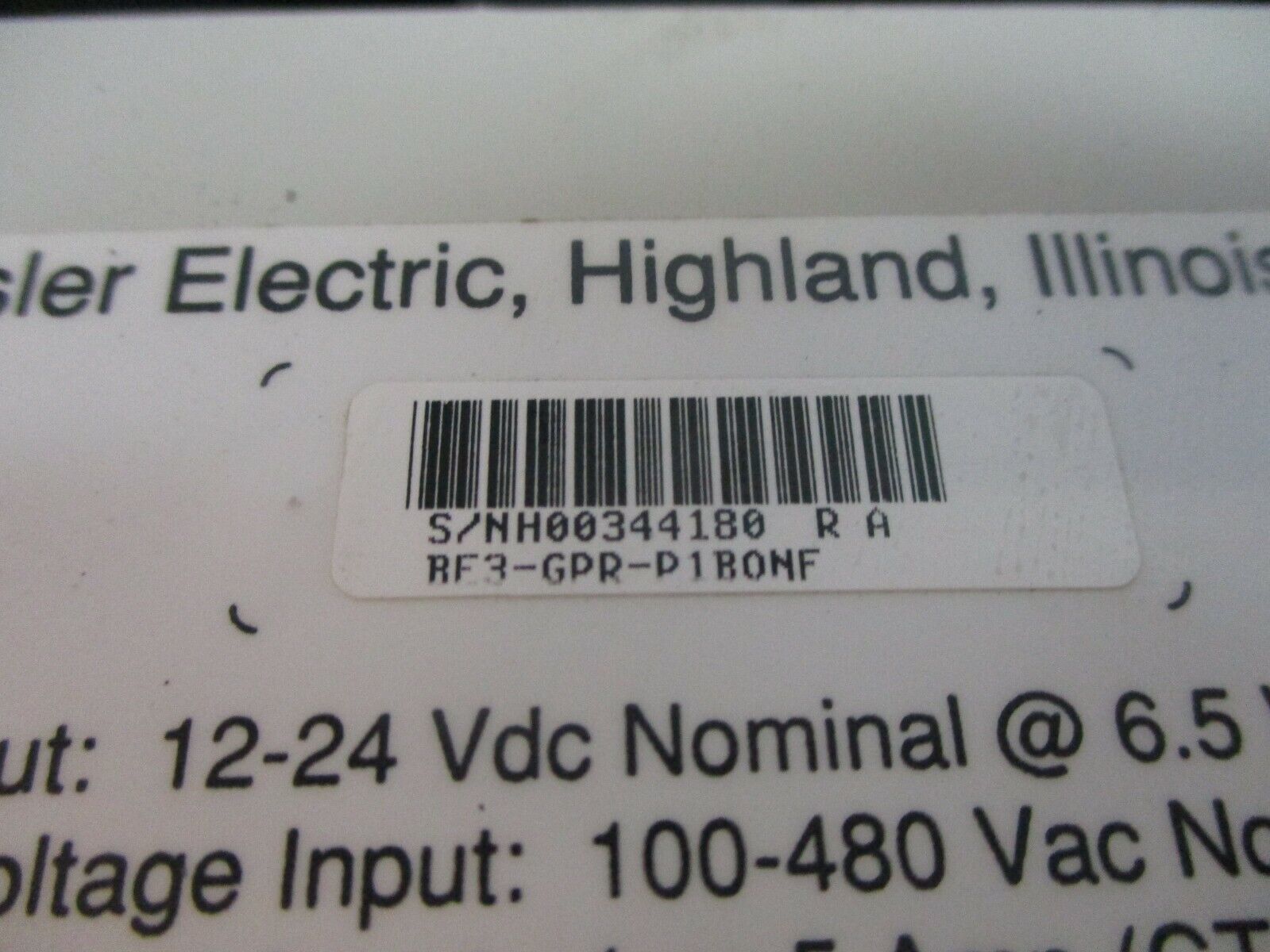 Basler BE3-GPR Generator Protective Relay BE3-GPR-P1B0NF Power: 12-24VDC 6.5W
