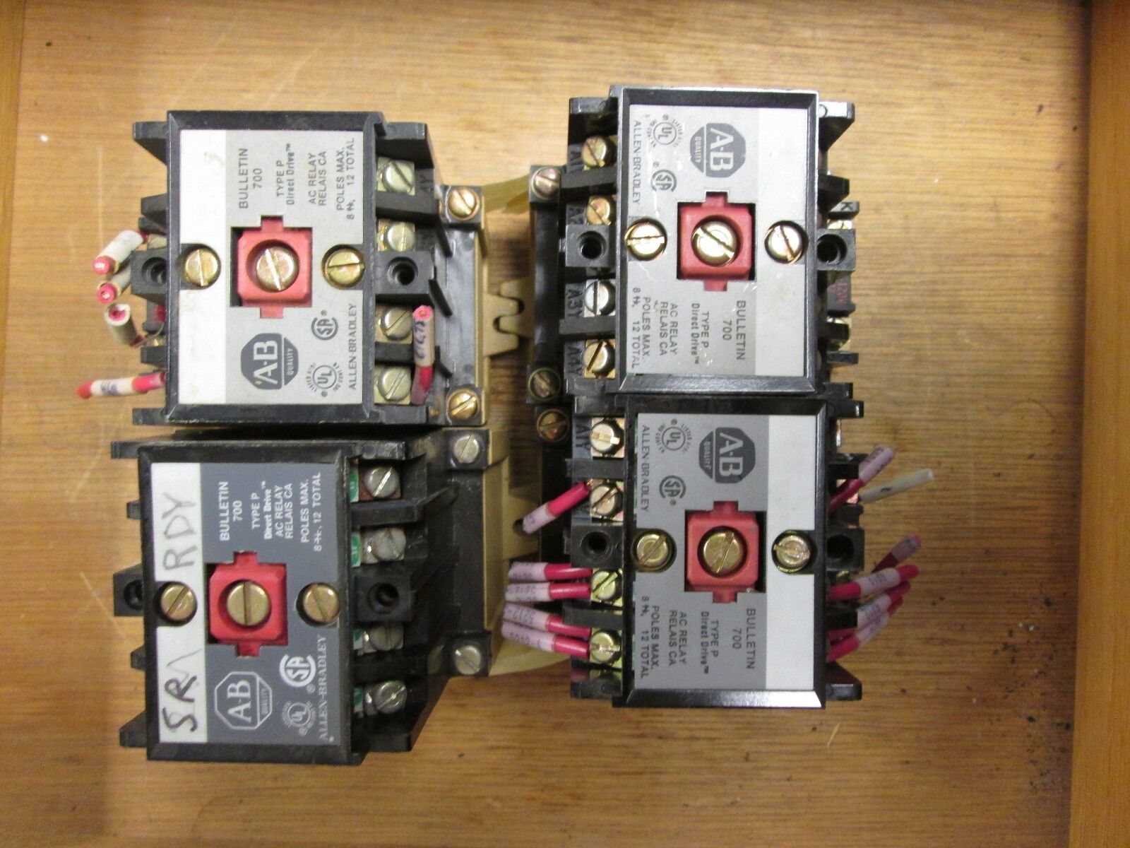 Allen-Bradley  AC Relay  700-P400A1  lot of 4  120V Coil  Used