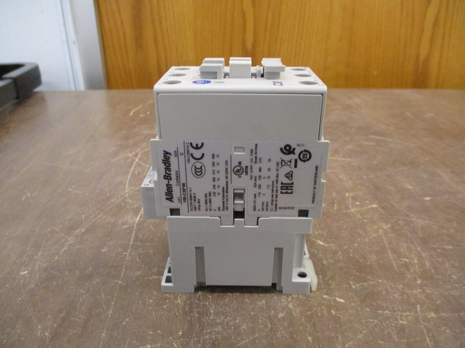 Allen-Bradley Contactor 100-C30D10 Ser. C 120V Coil New Surplus